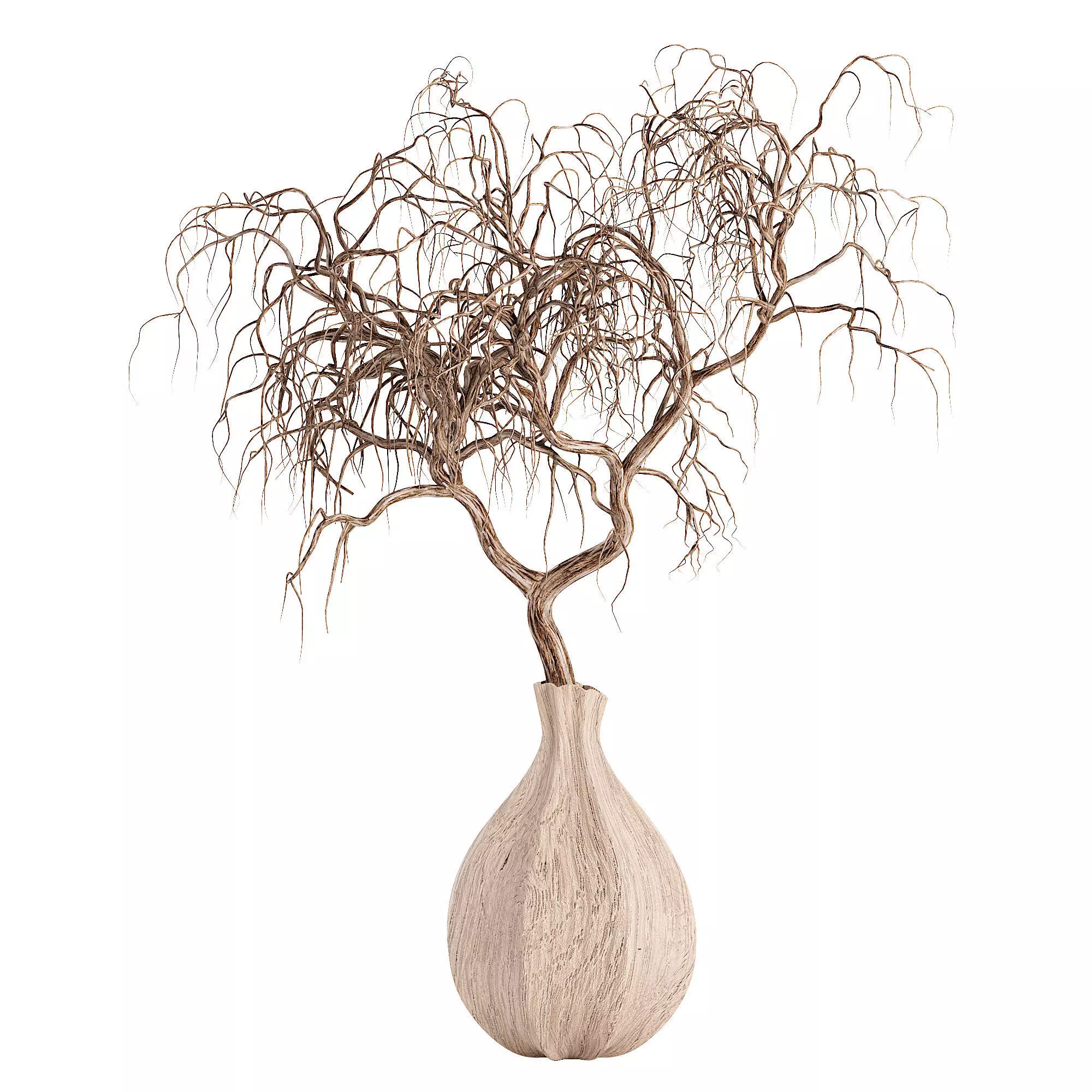 Vases branch 3D model_1