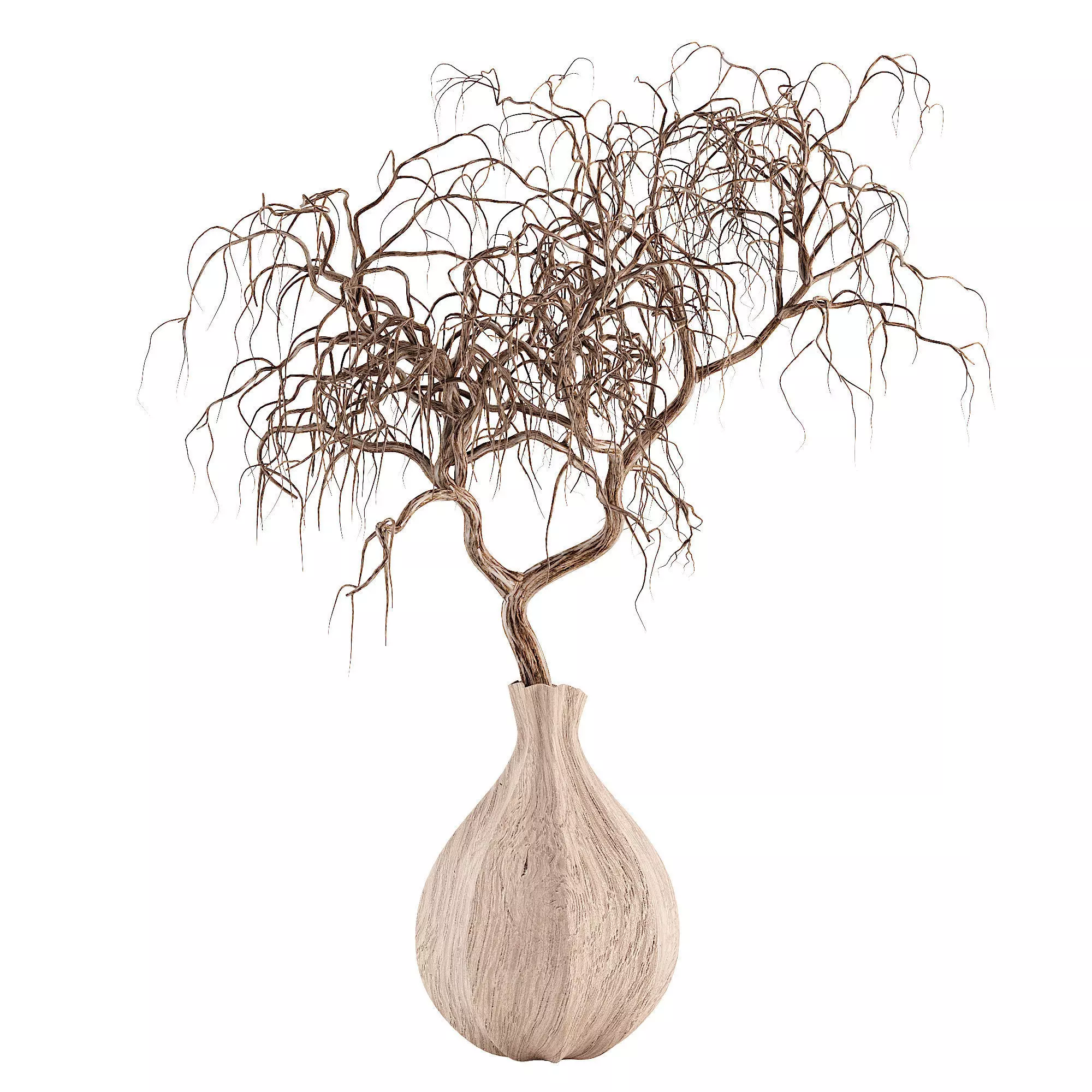 Vases branch 3D model_0