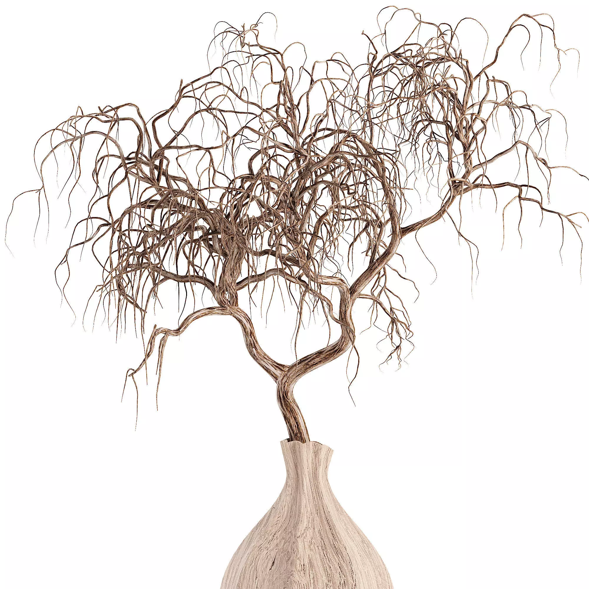 Vases branch 3D model_2