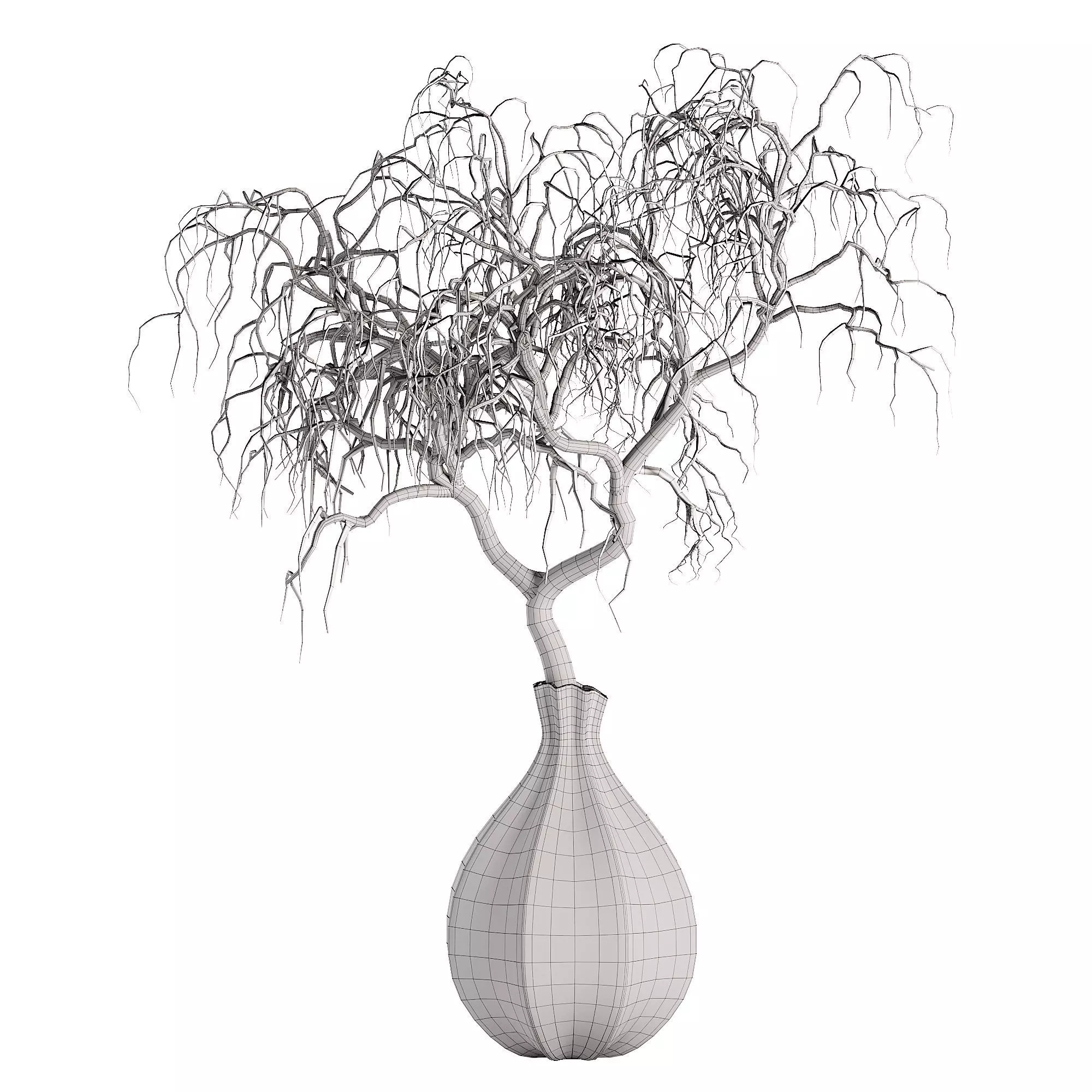 Vases branch 3D model_3