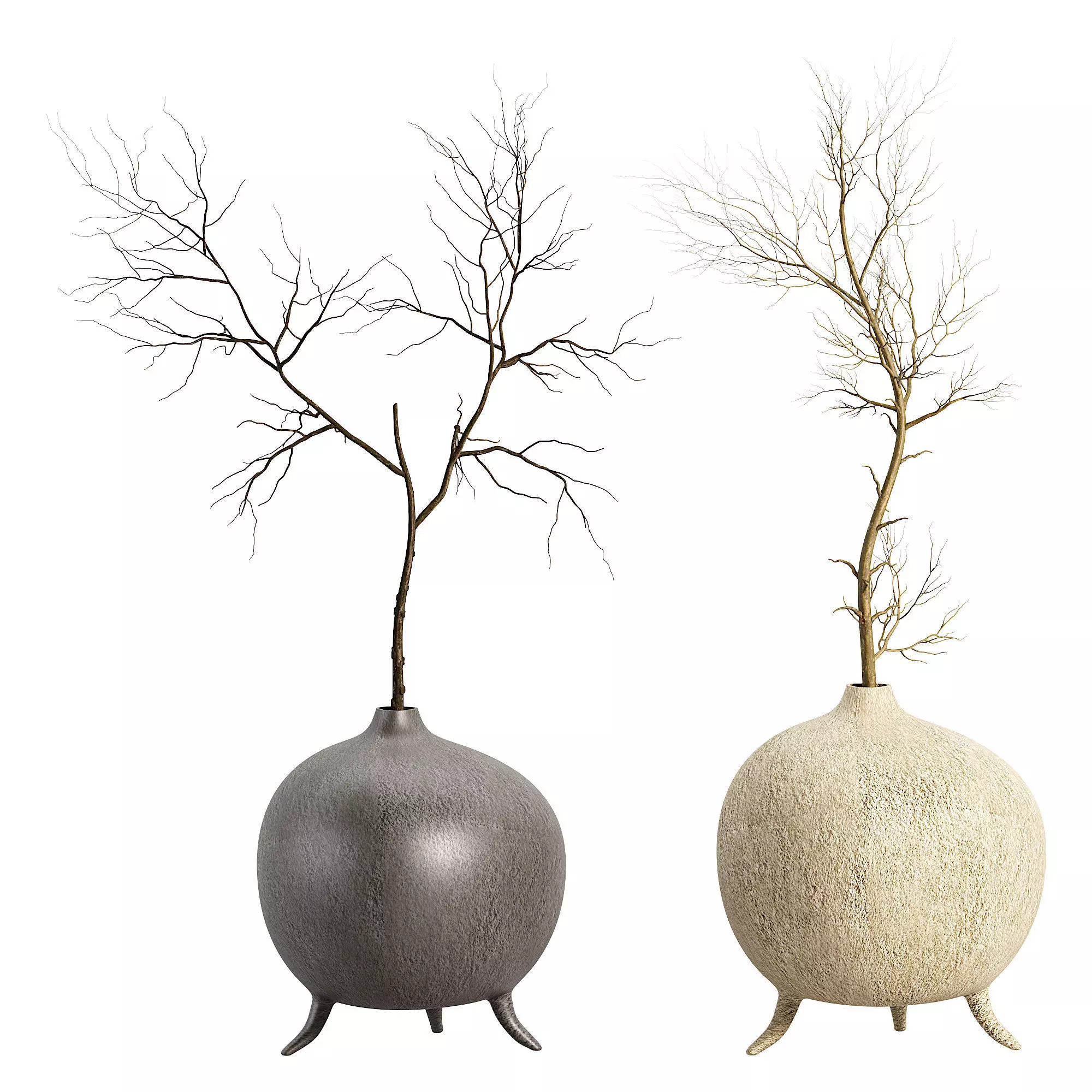 ZIMA Vases handcrafted Low-poly 3D model_1