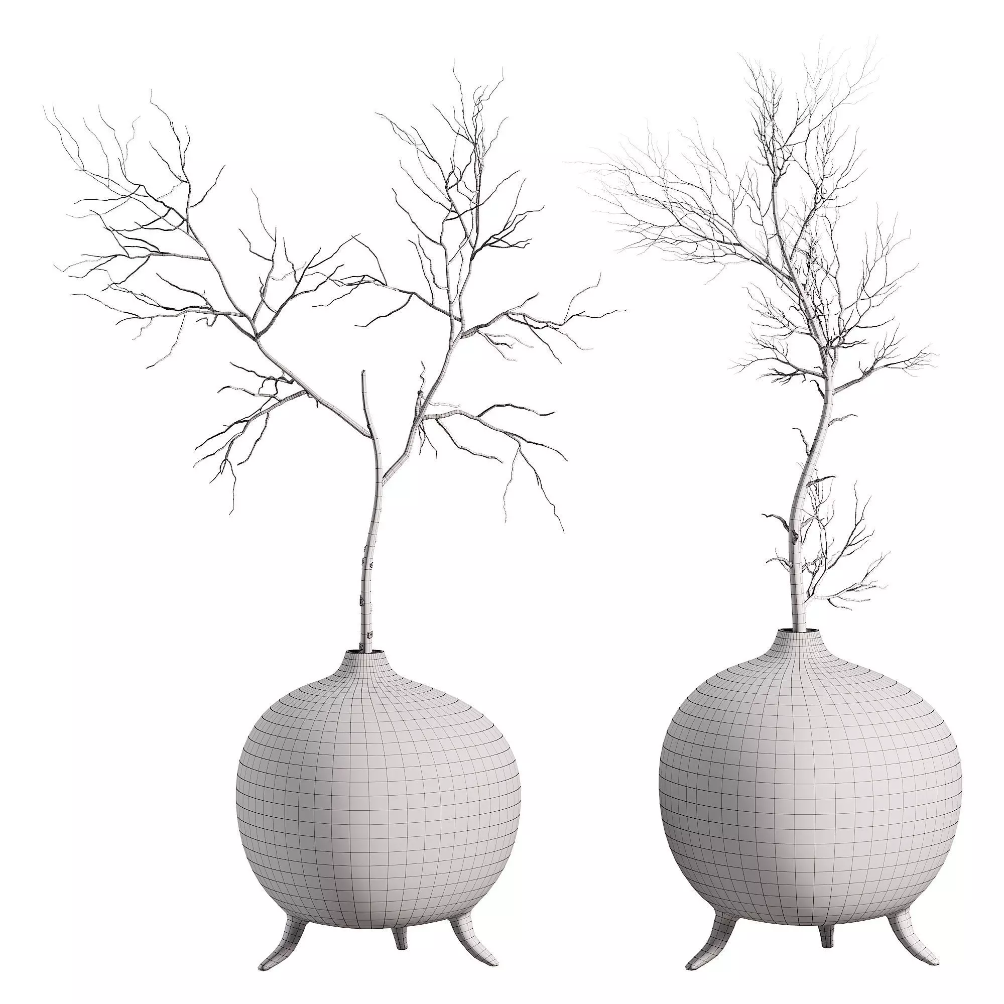 ZIMA Vases handcrafted Low-poly 3D model_4