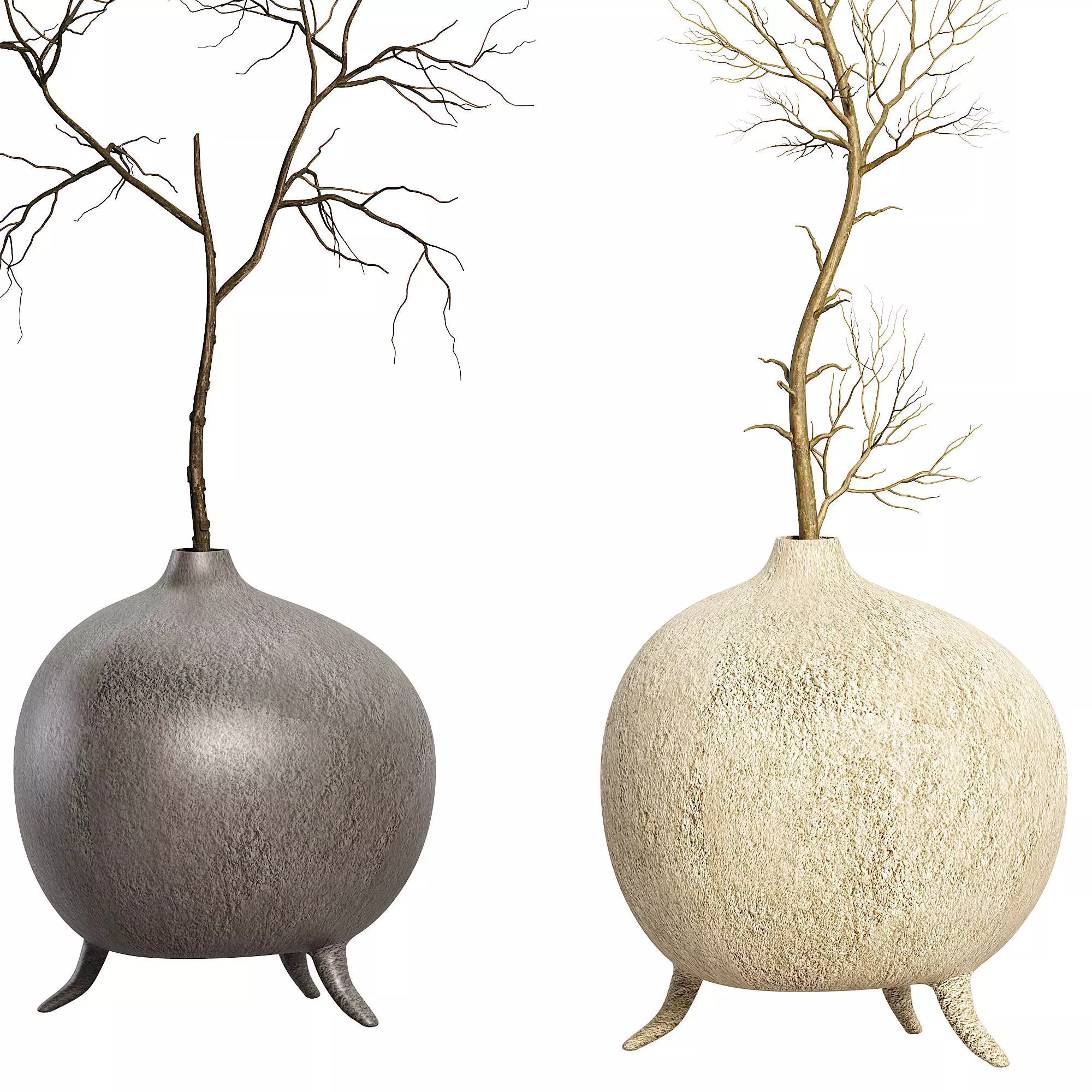 ZIMA Vases handcrafted Low-poly 3D model_3