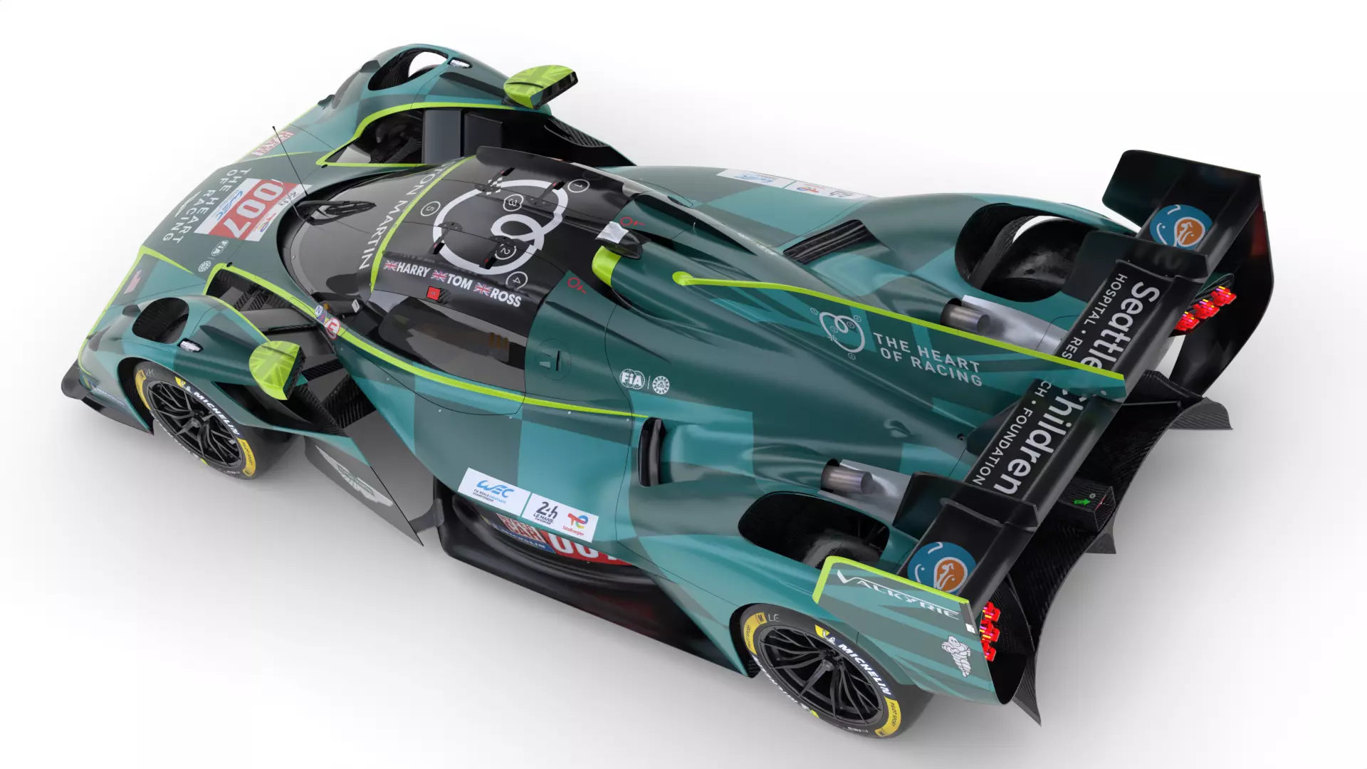 Aston Martin Valkyrie AMR LMH 2025 WEC 3D model_15