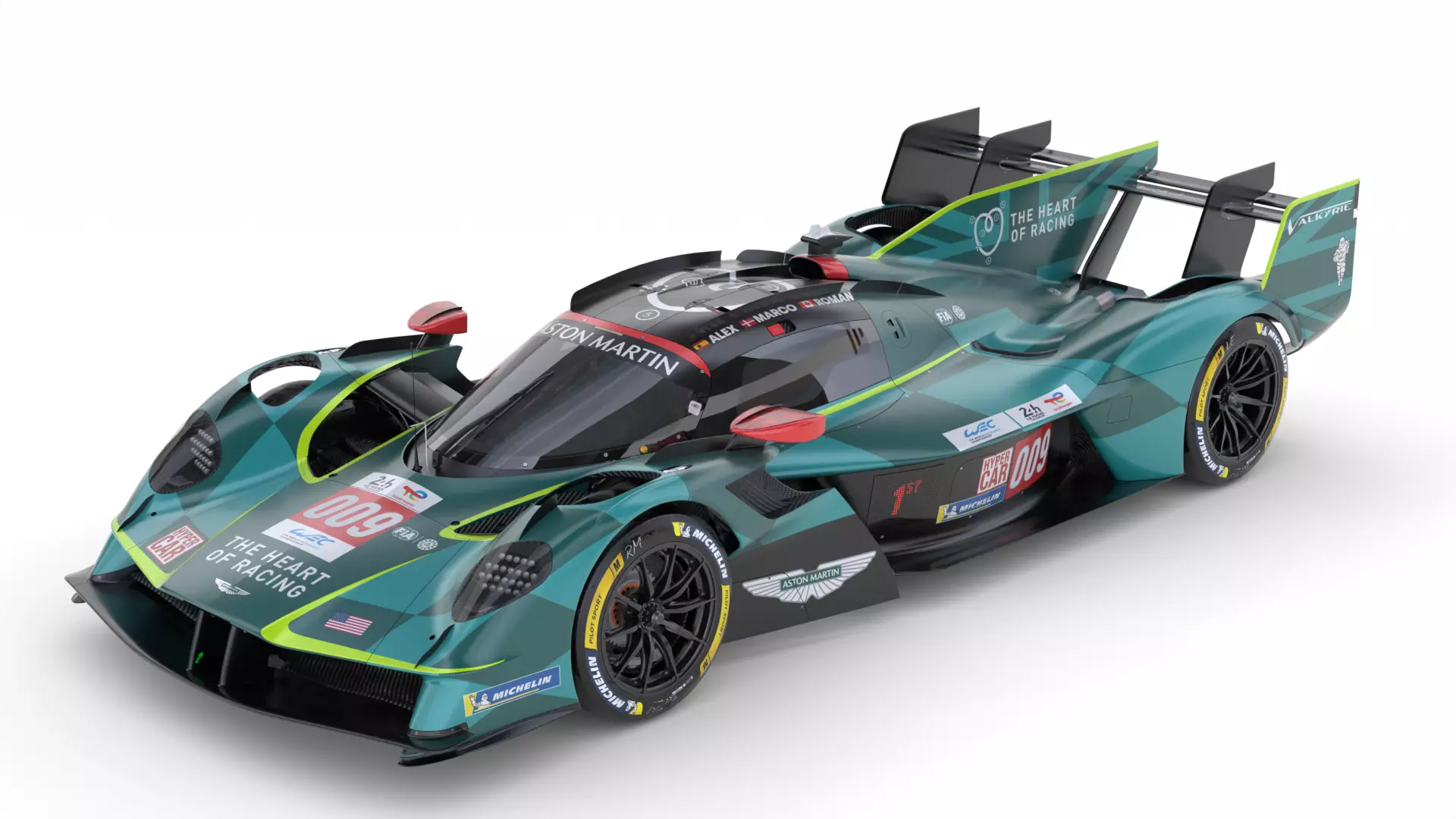 Aston Martin Valkyrie AMR LMH 2025 WEC 3D model_1