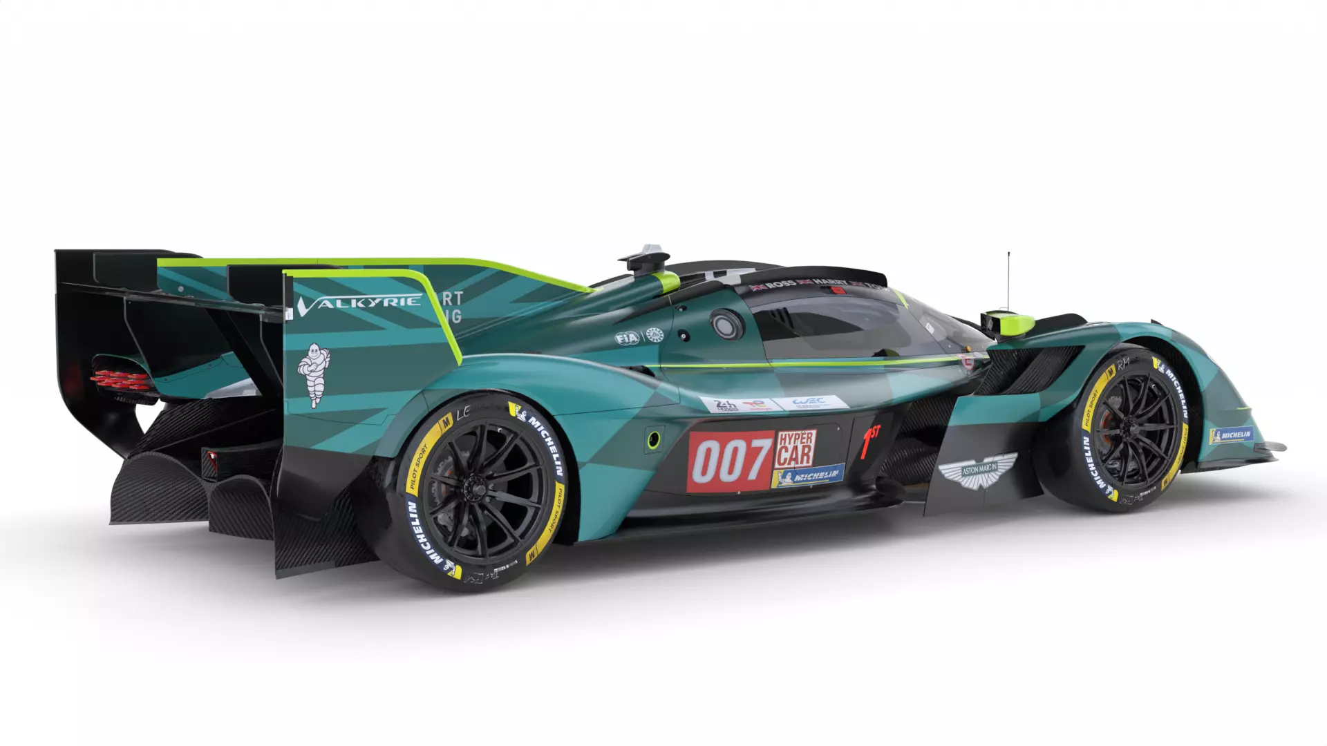 Aston Martin Valkyrie AMR LMH 2025 WEC 3D model_9