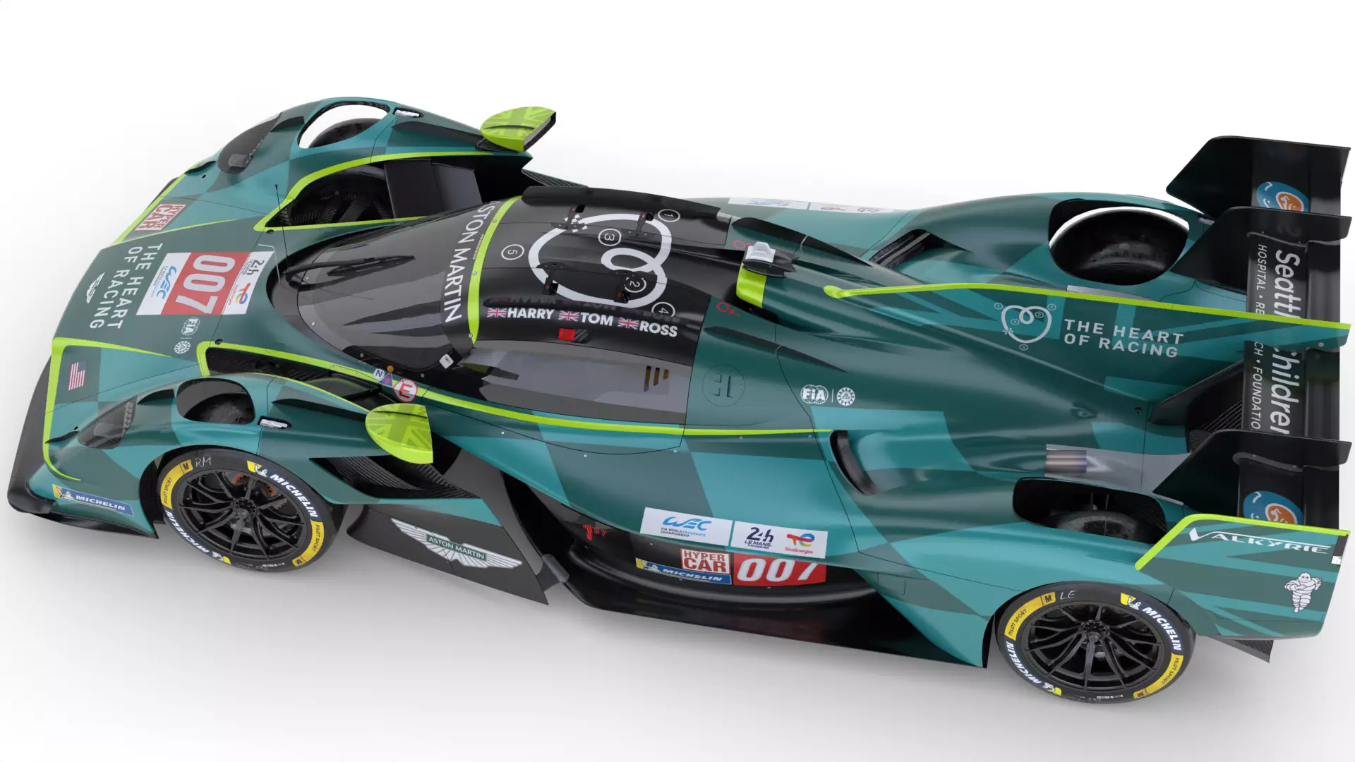 Aston Martin Valkyrie AMR LMH 2025 WEC 3D model_18