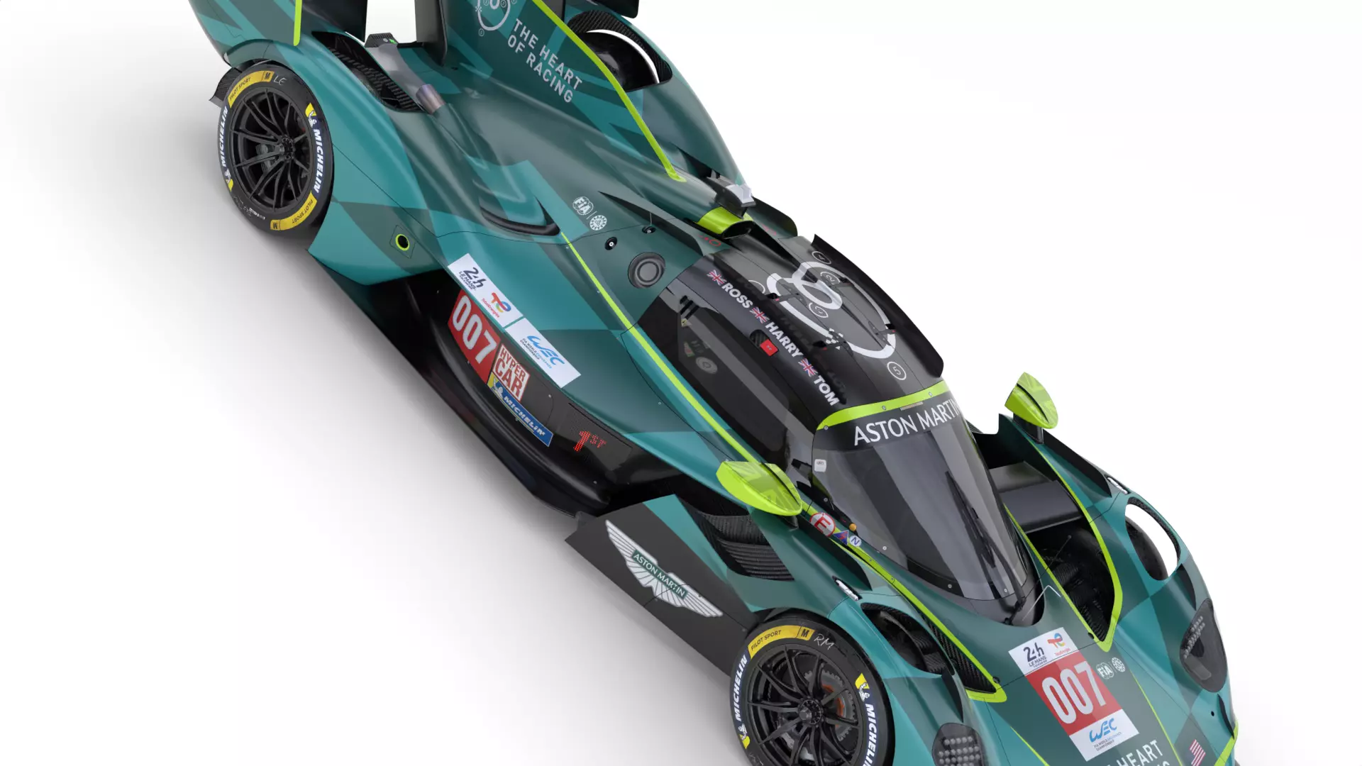 Aston Martin Valkyrie AMR LMH 2025 WEC 3D model_14