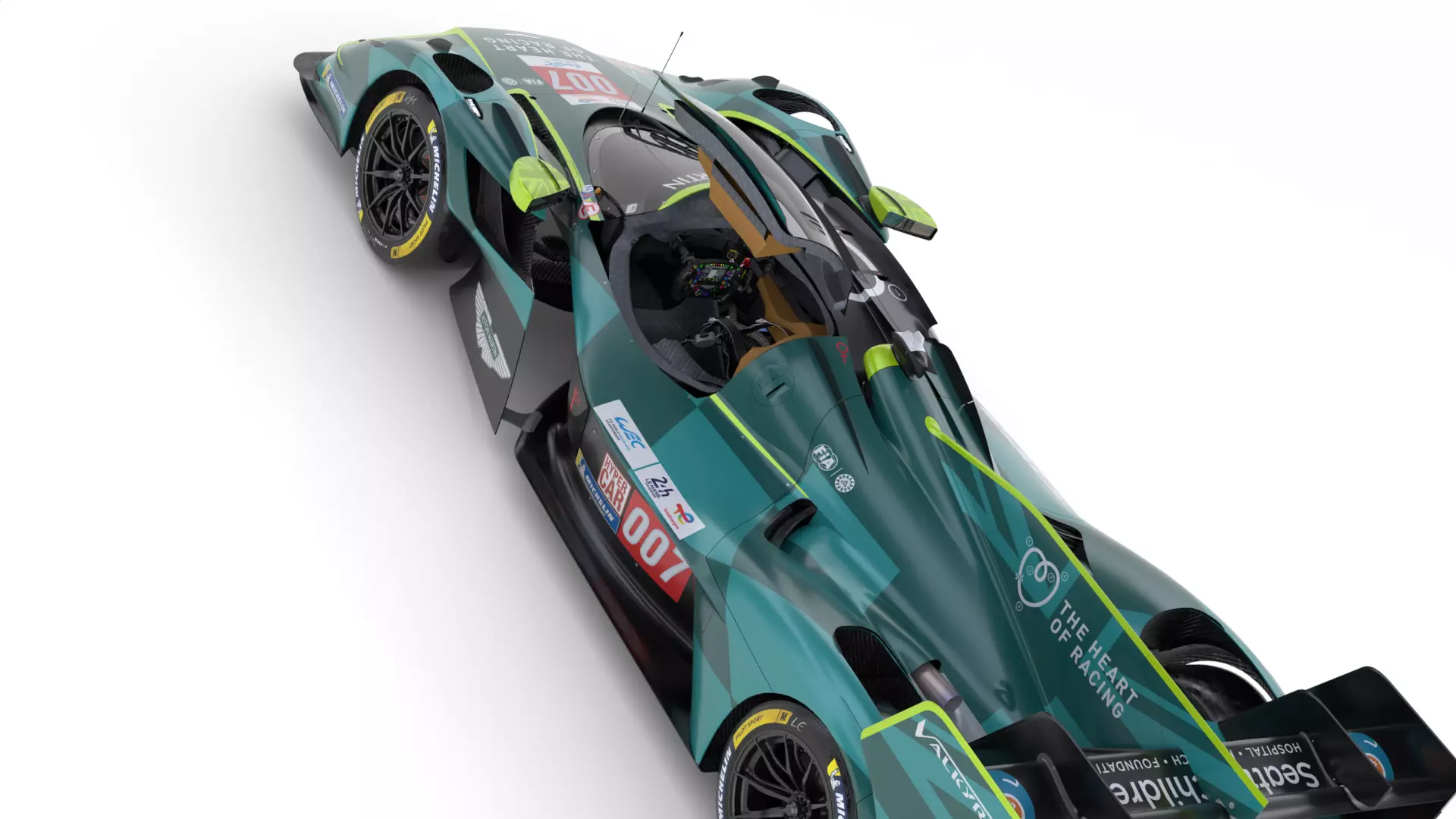 Aston Martin Valkyrie AMR LMH 2025 WEC 3D model_16