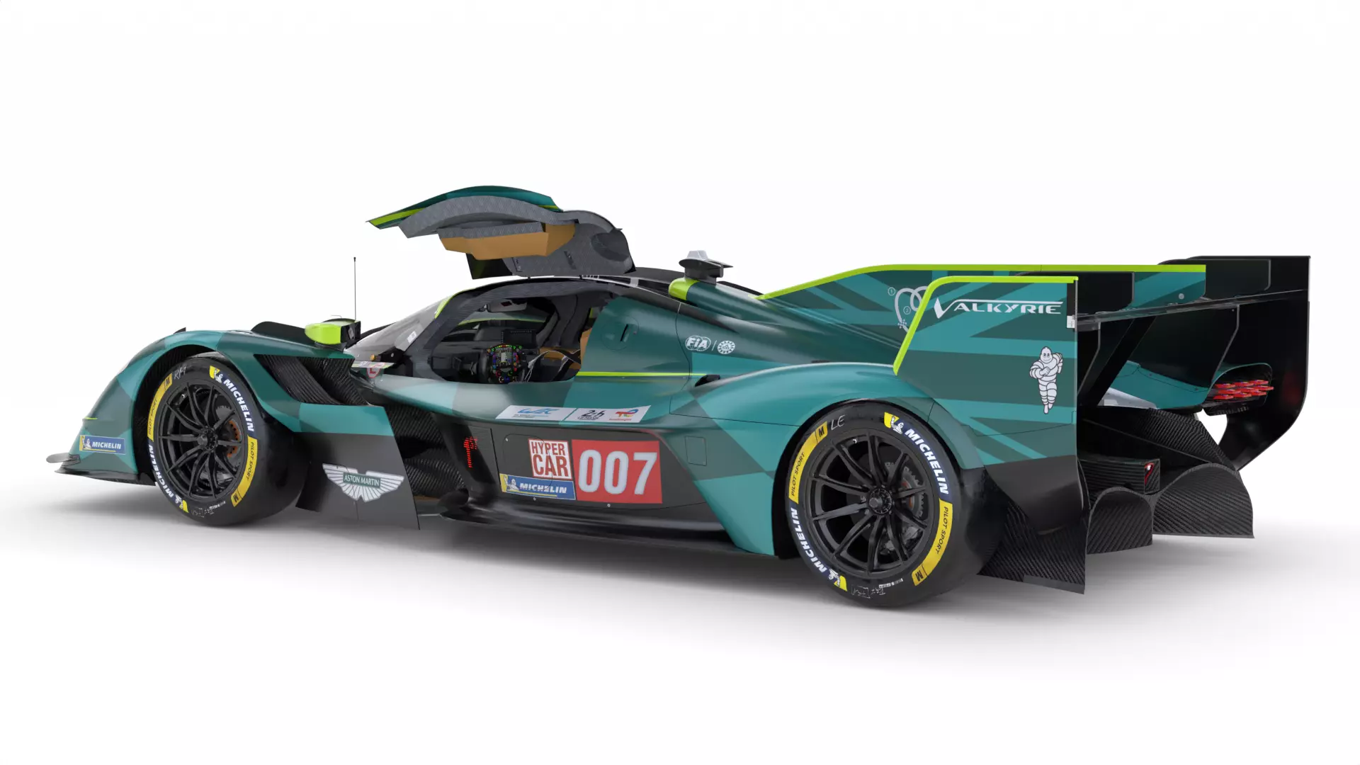 Aston Martin Valkyrie AMR LMH 2025 WEC 3D model_11