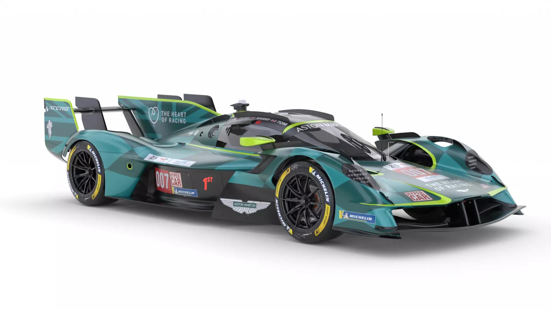 Aston Martin Valkyrie AMR LMH 2025 WEC 3D model_12