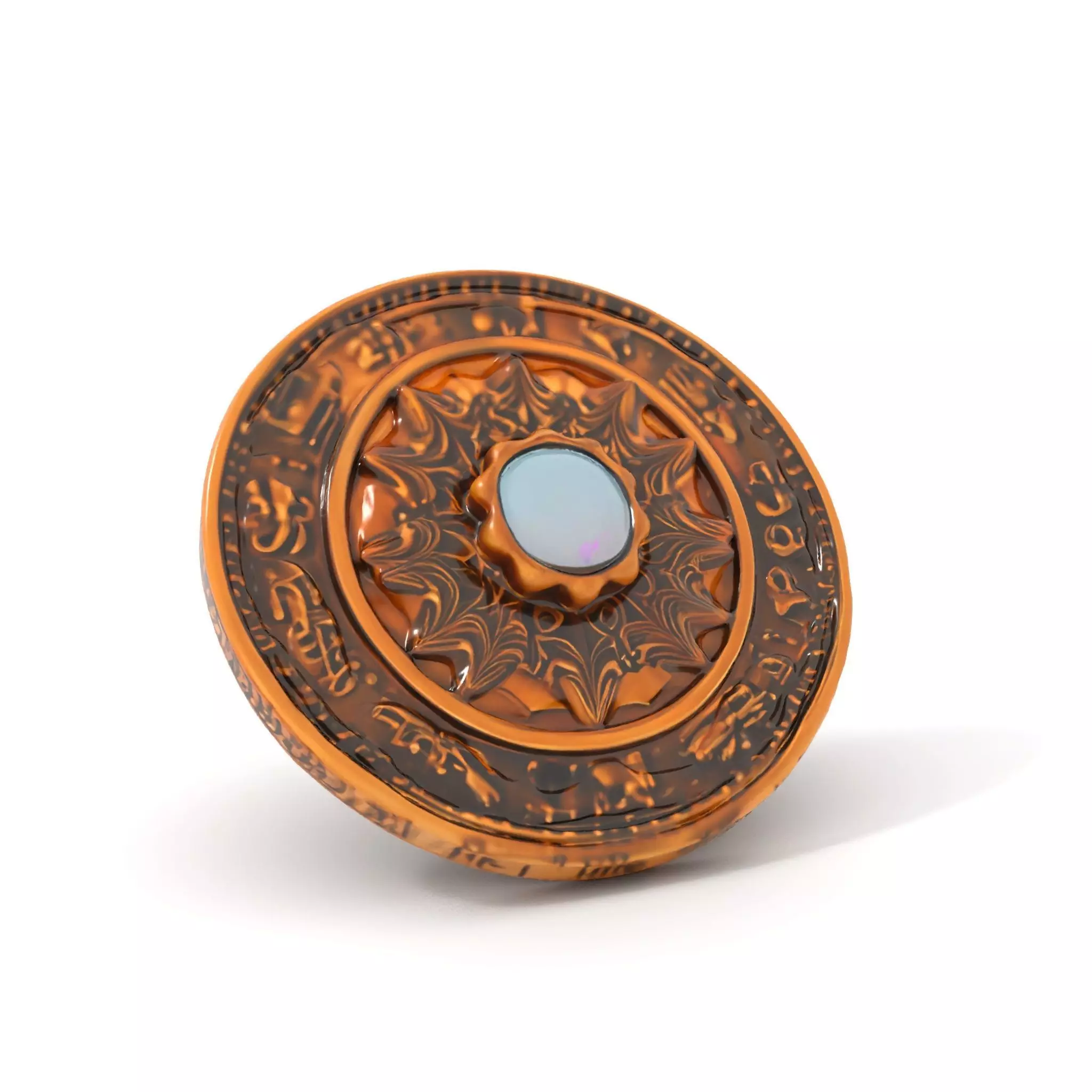 Ancient Bronze Amulet model pack Low-poly 3D model_0