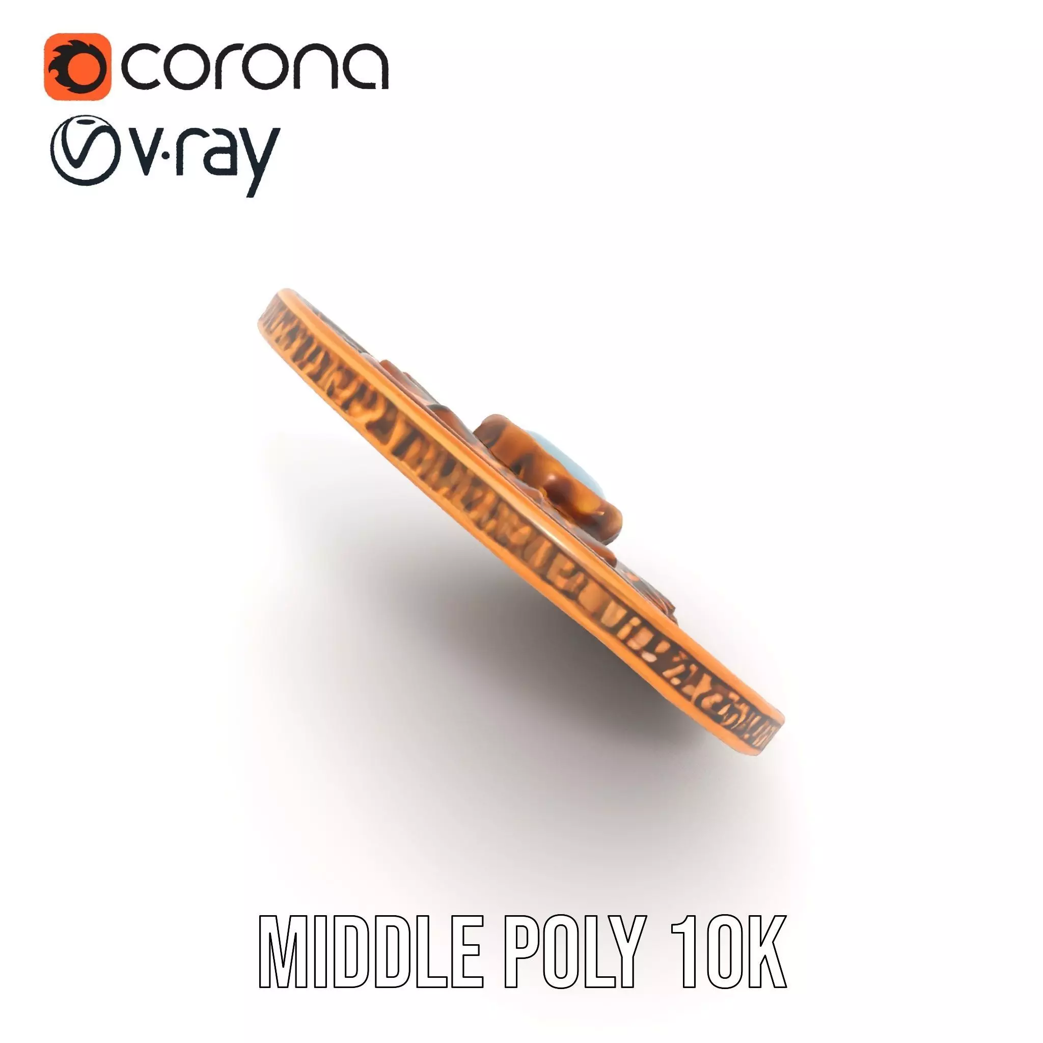 Ancient Bronze Amulet model pack Low-poly 3D model_22