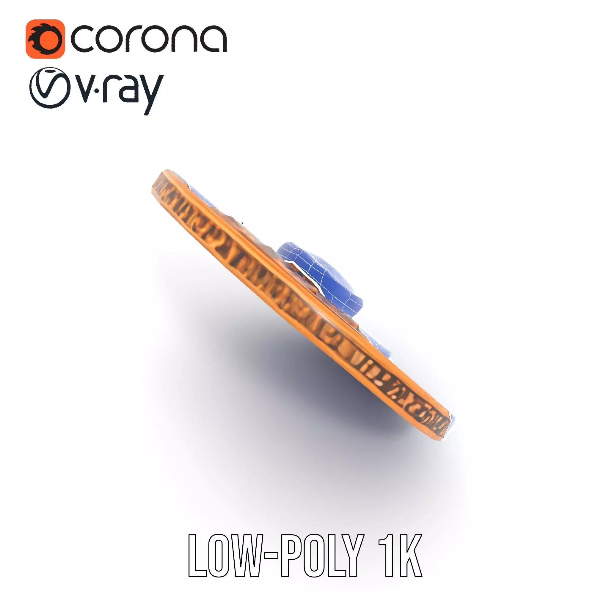 Ancient Bronze Amulet model pack Low-poly 3D model_31