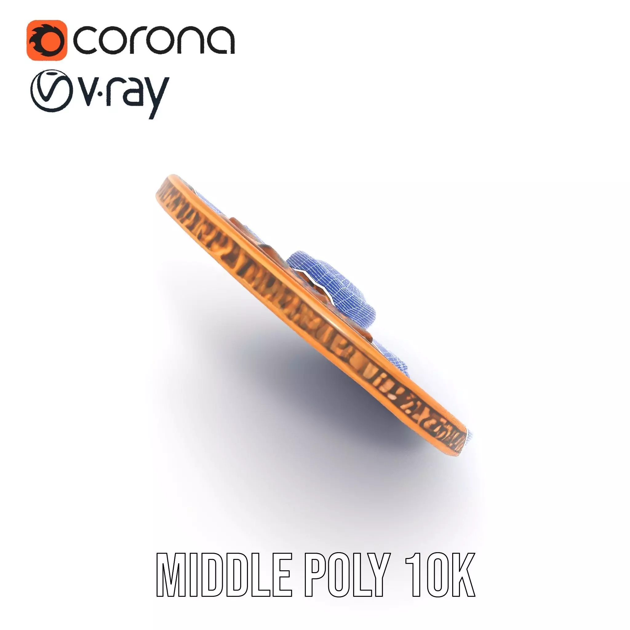 Ancient Bronze Amulet model pack Low-poly 3D model_12