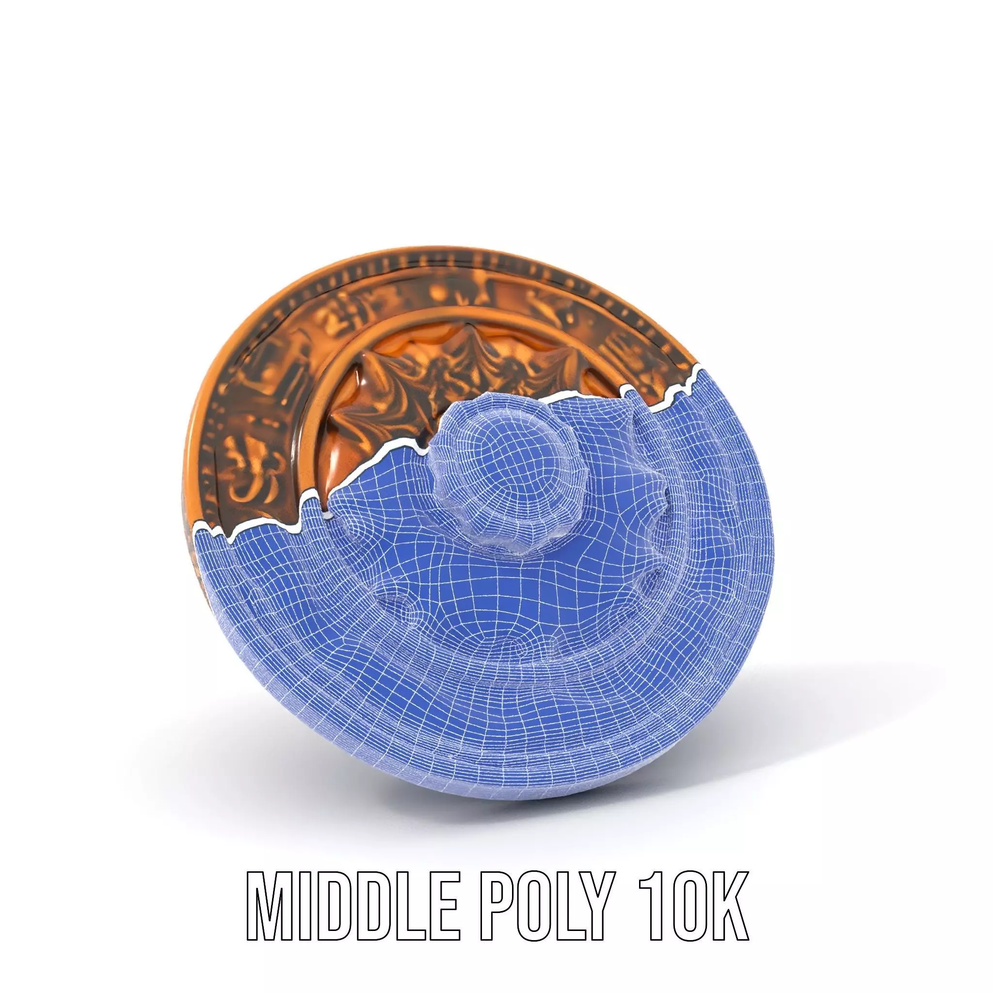 Ancient Bronze Amulet model pack Low-poly 3D model_19