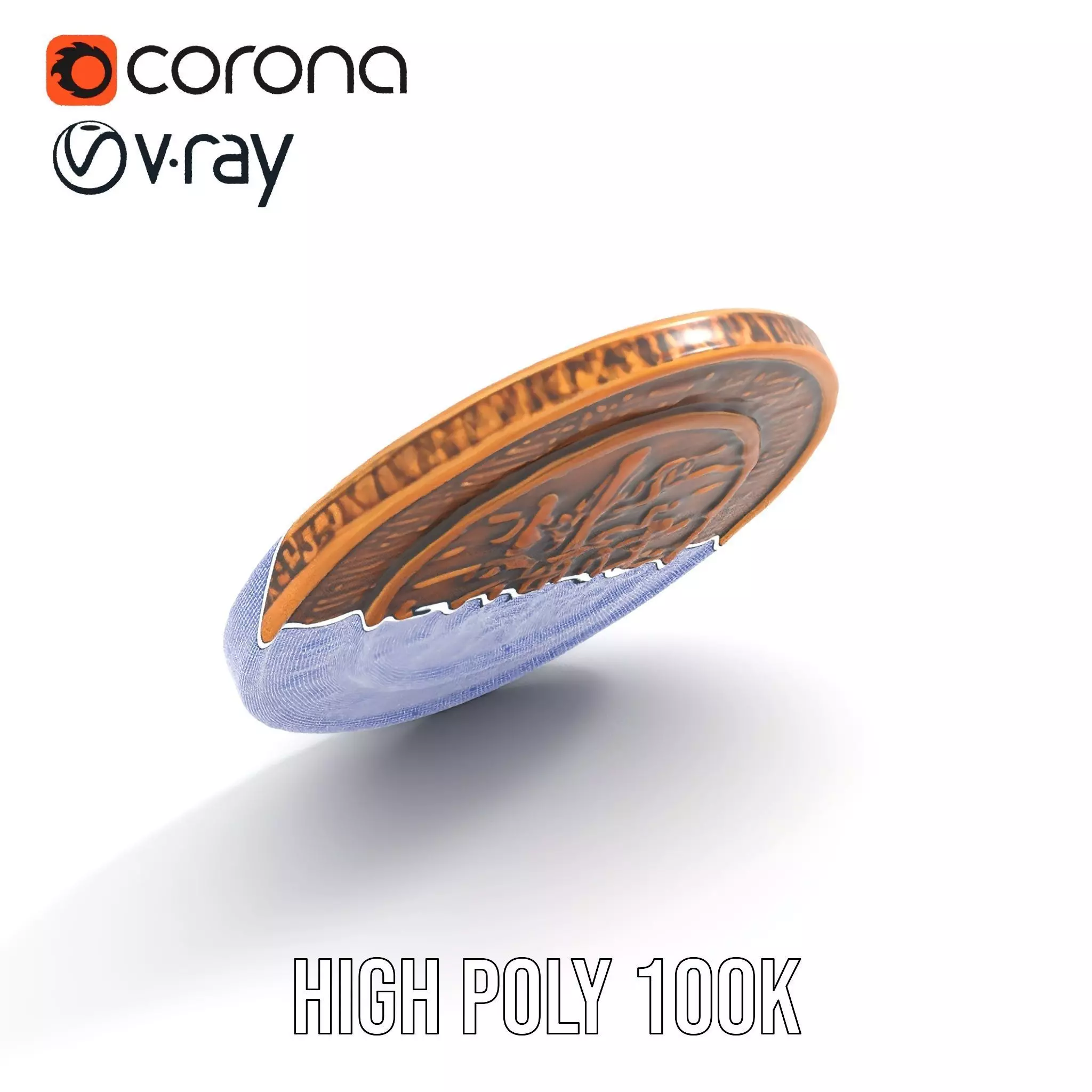 Ancient Bronze Amulet model pack Low-poly 3D model_21