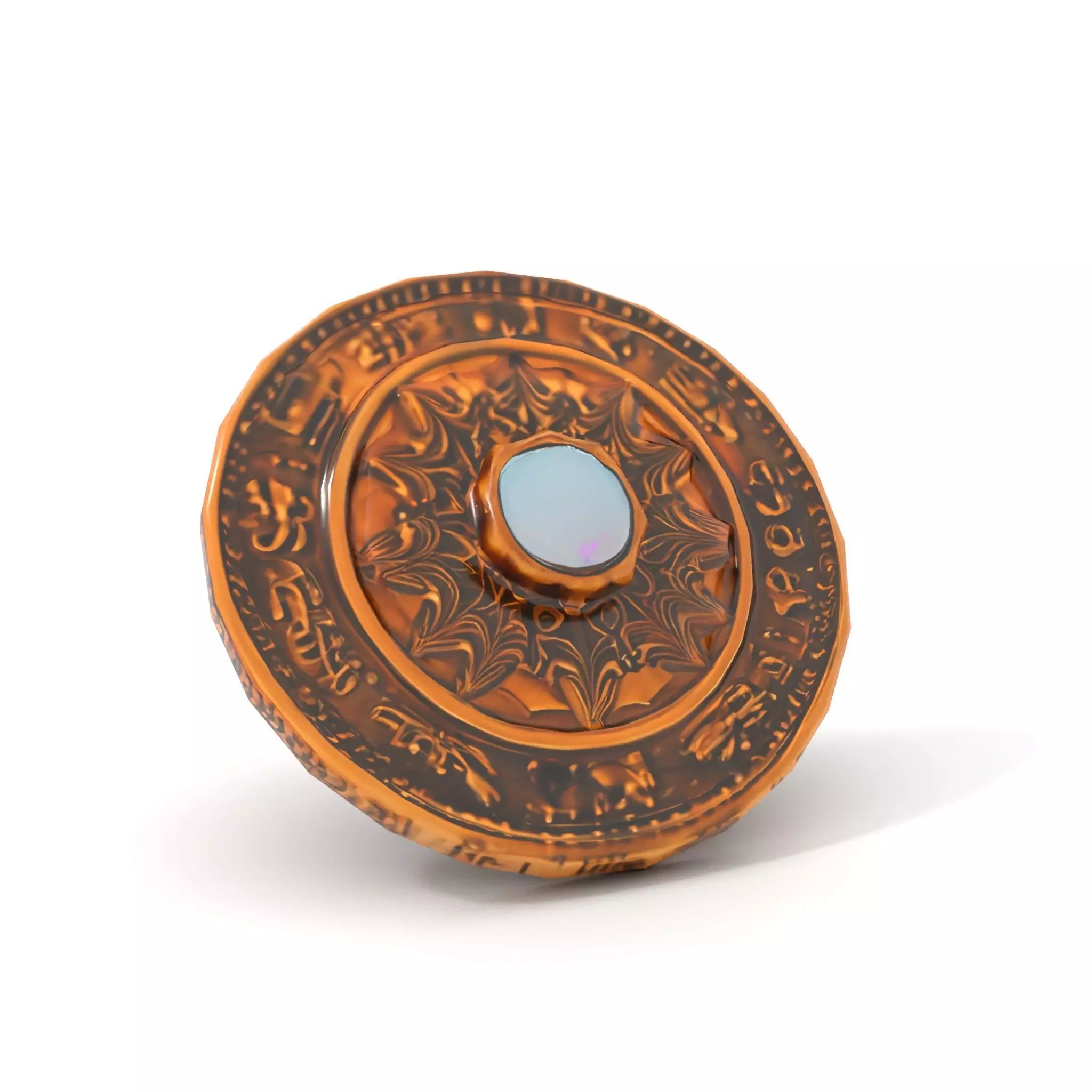 Ancient Bronze Amulet model pack Low-poly 3D model_17