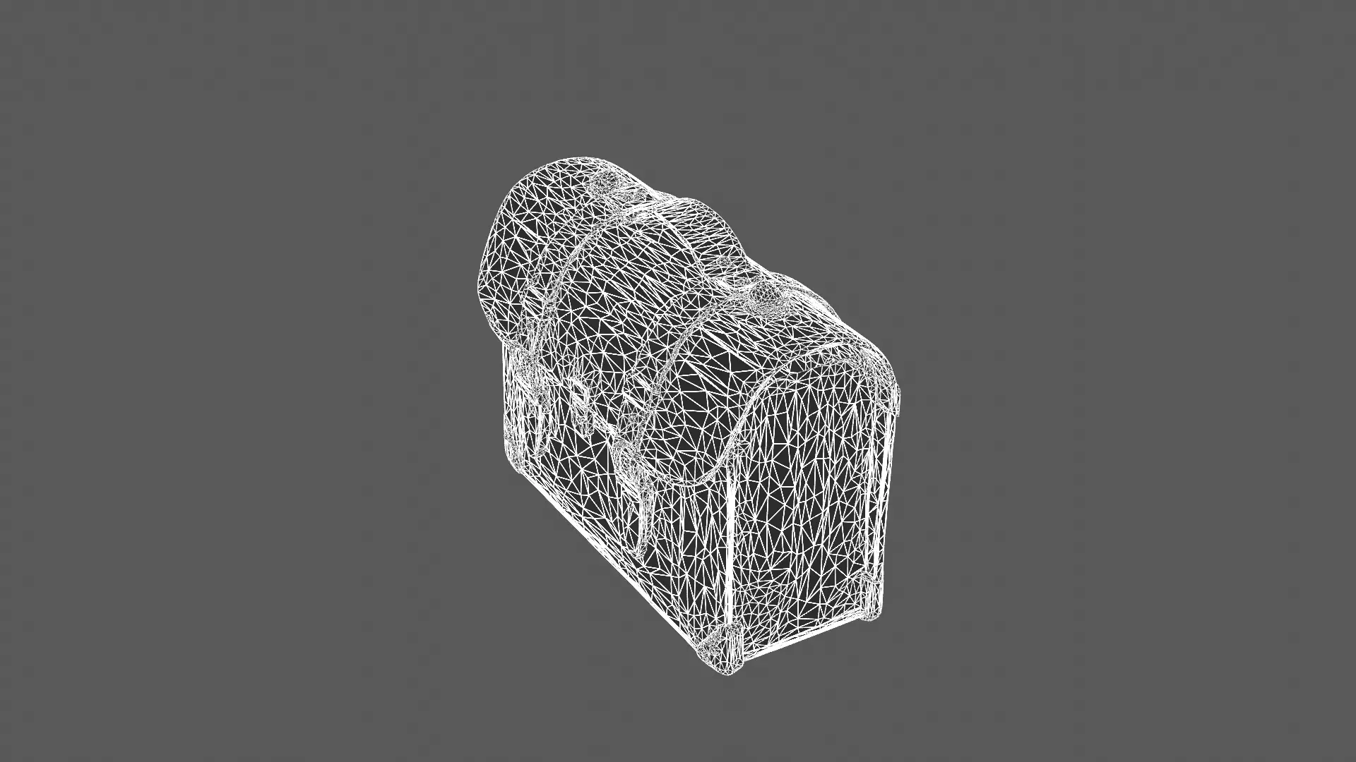 Classic Leather Briefcase 3D Model 3D model_7