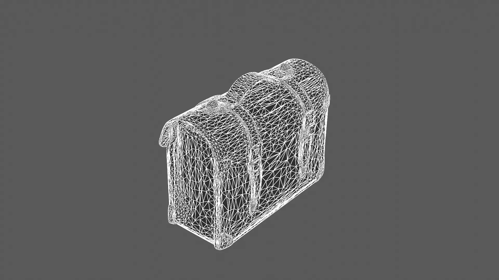 Classic Leather Briefcase 3D Model 3D model_8