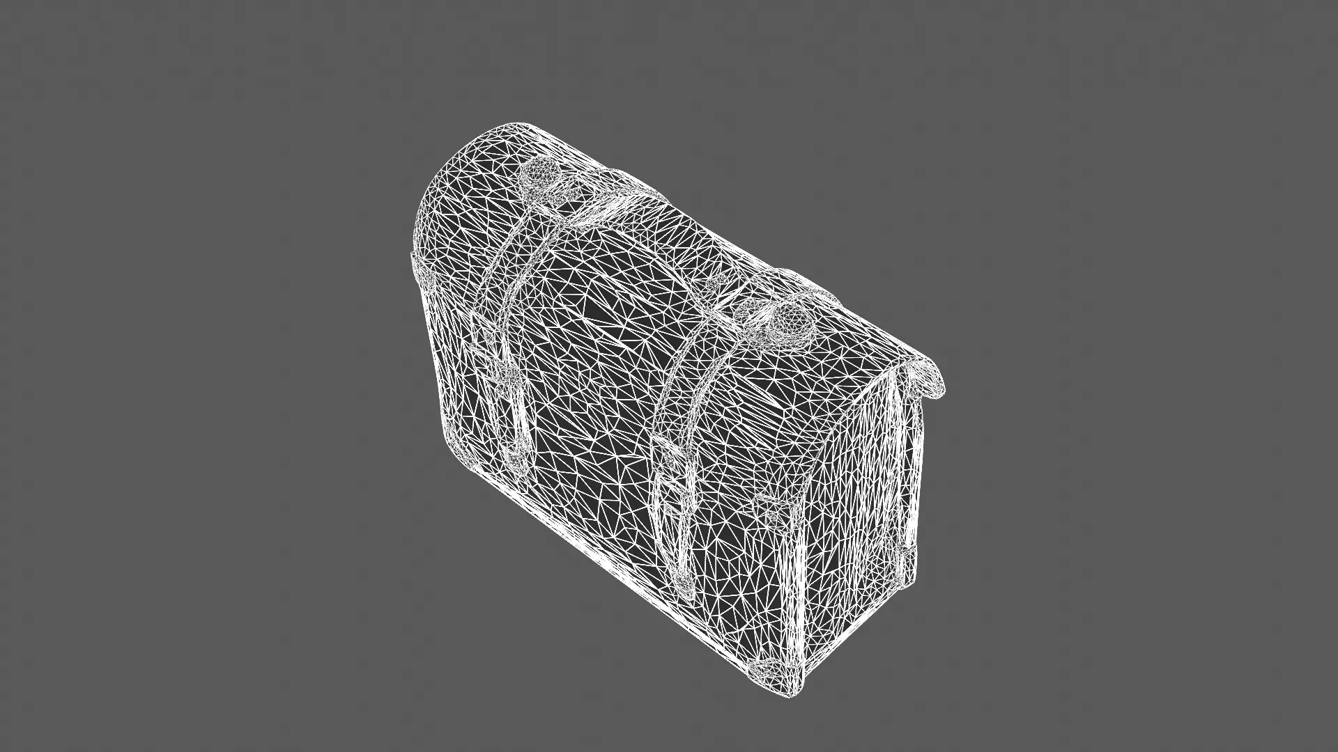 Classic Leather Briefcase 3D Model 3D model_9