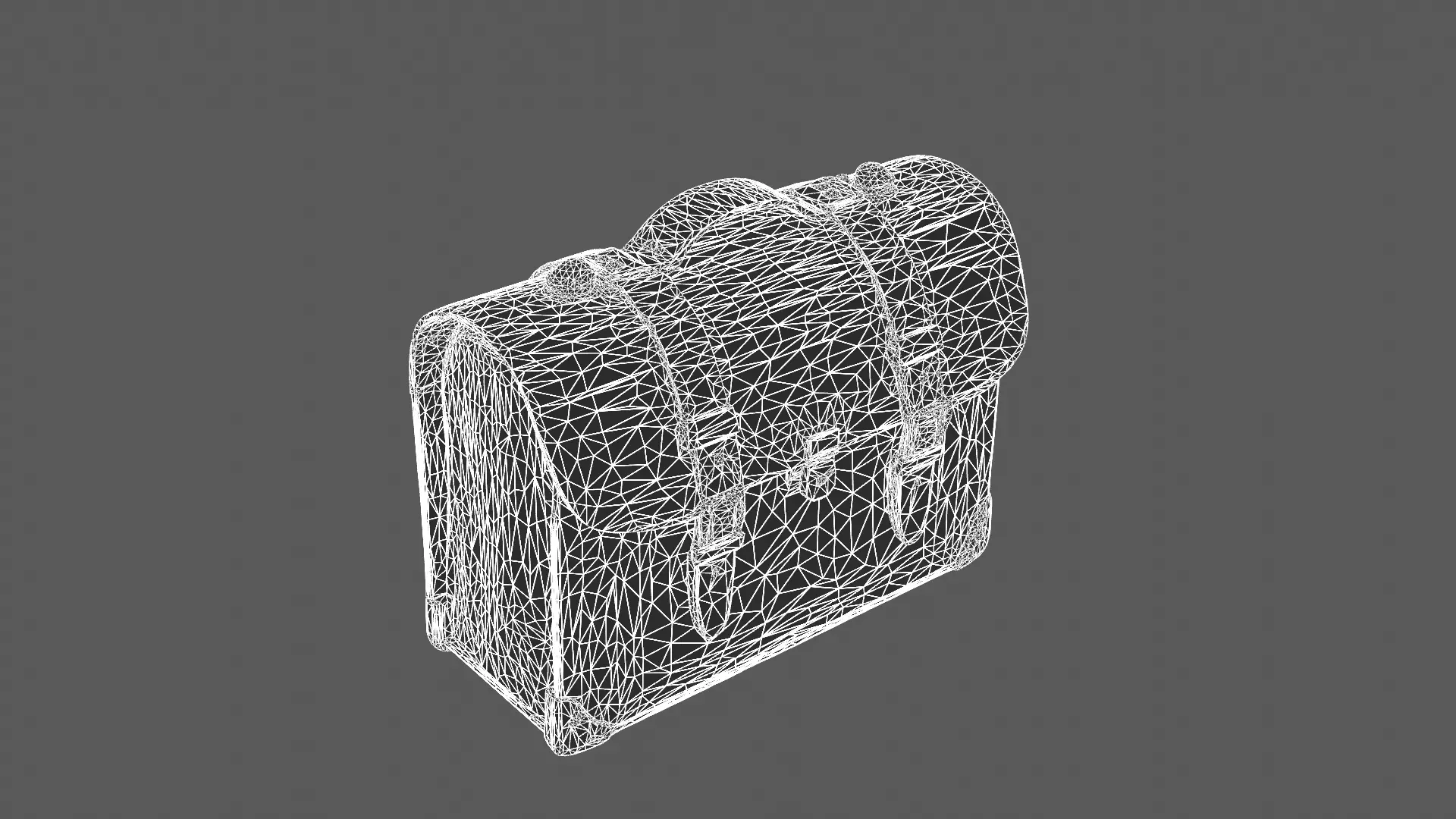 Classic Leather Briefcase 3D Model 3D model_5