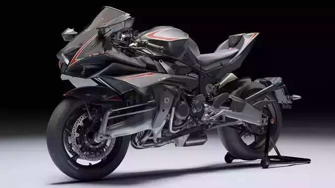 Bimota TESI H2 2021 Low-poly 3D model