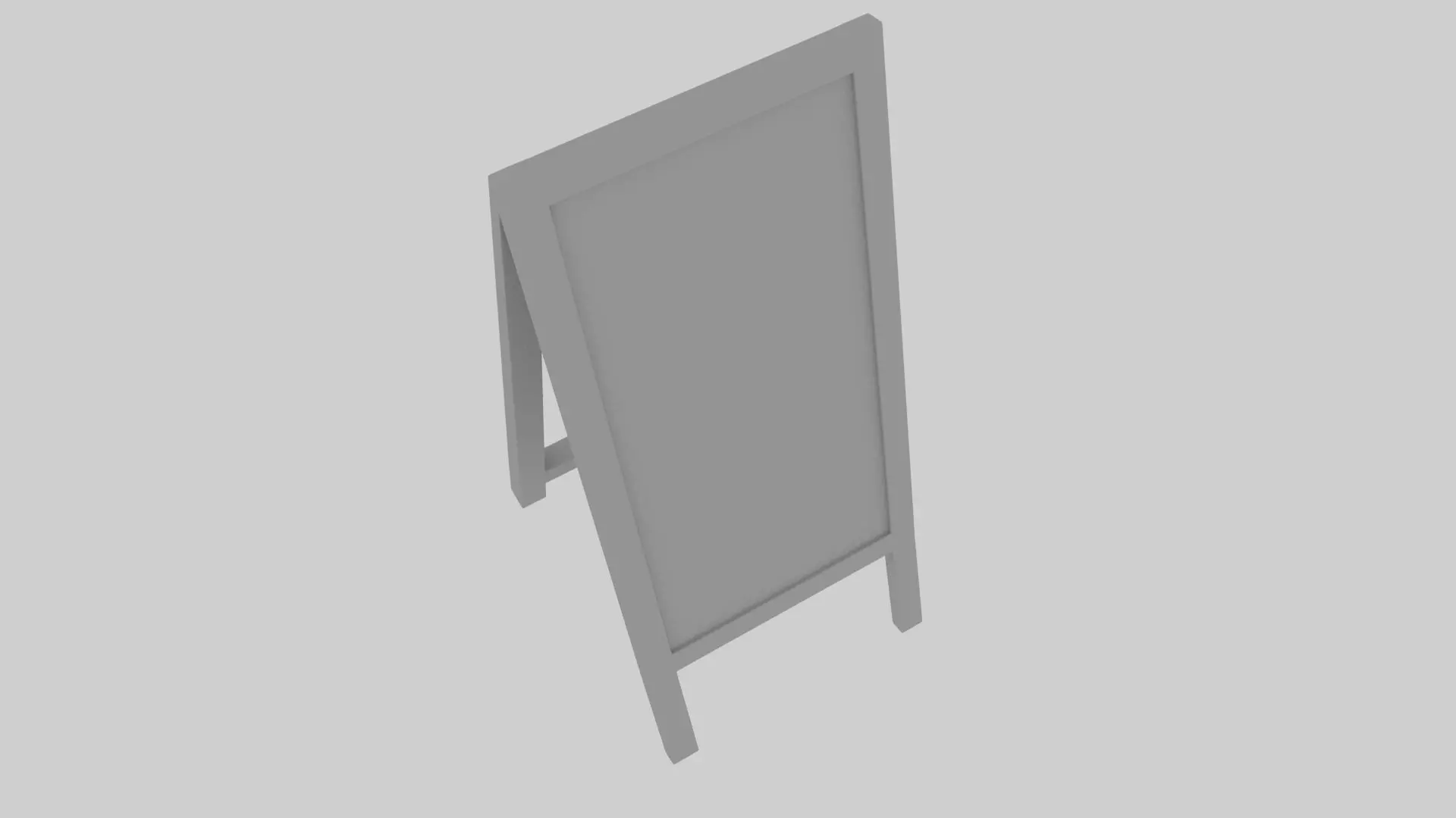 A-Frame Signboard 3D Model 3D model_9