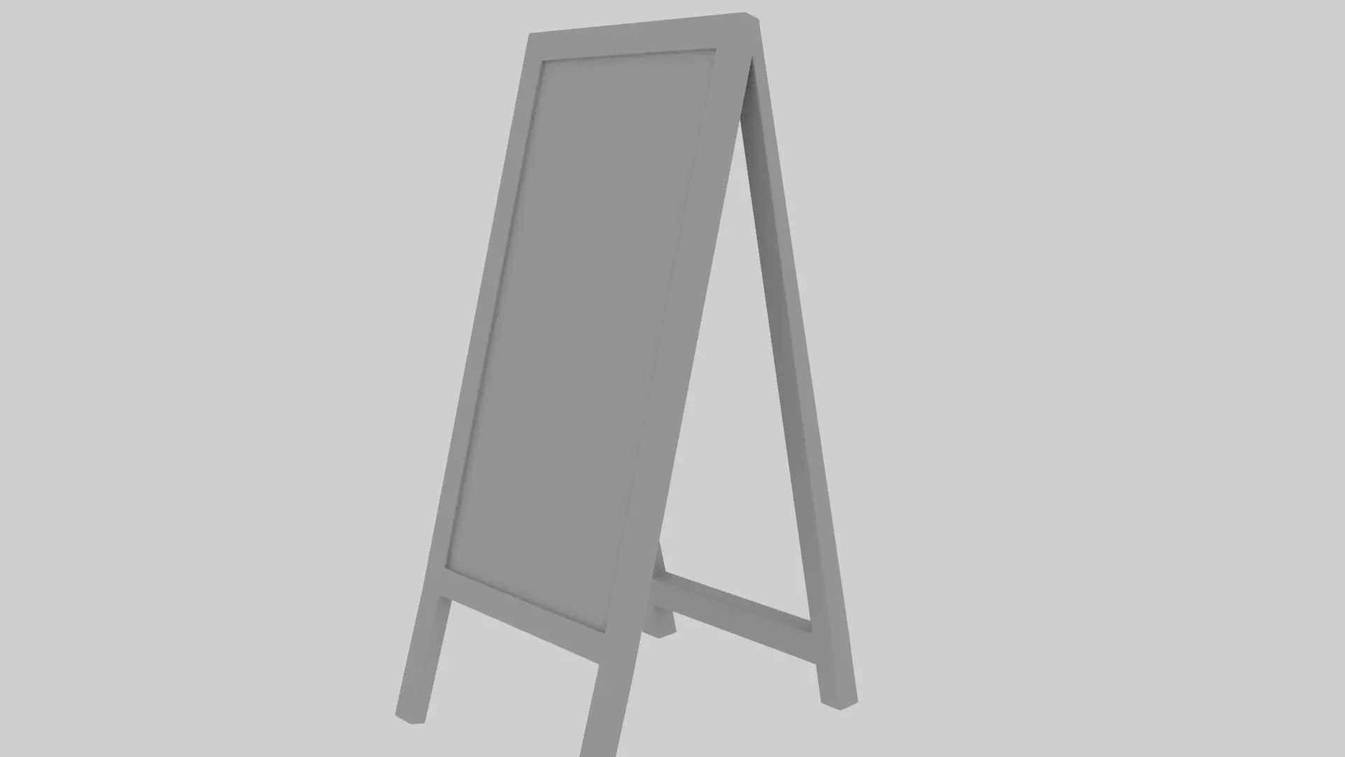 A-Frame Signboard 3D Model 3D model_7