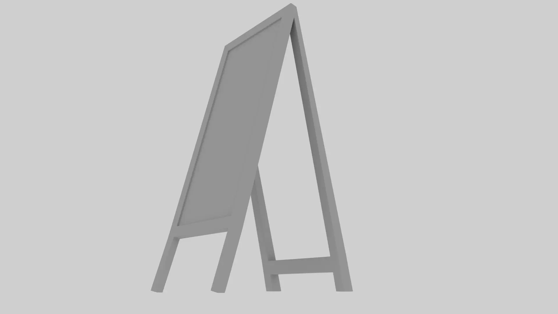 A-Frame Signboard 3D Model 3D model_5