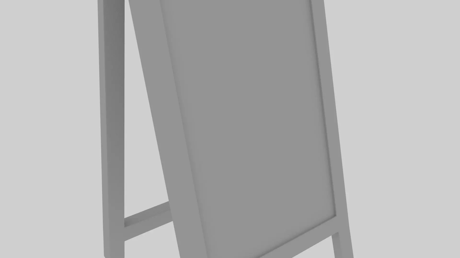 A-Frame Signboard 3D Model 3D model_1
