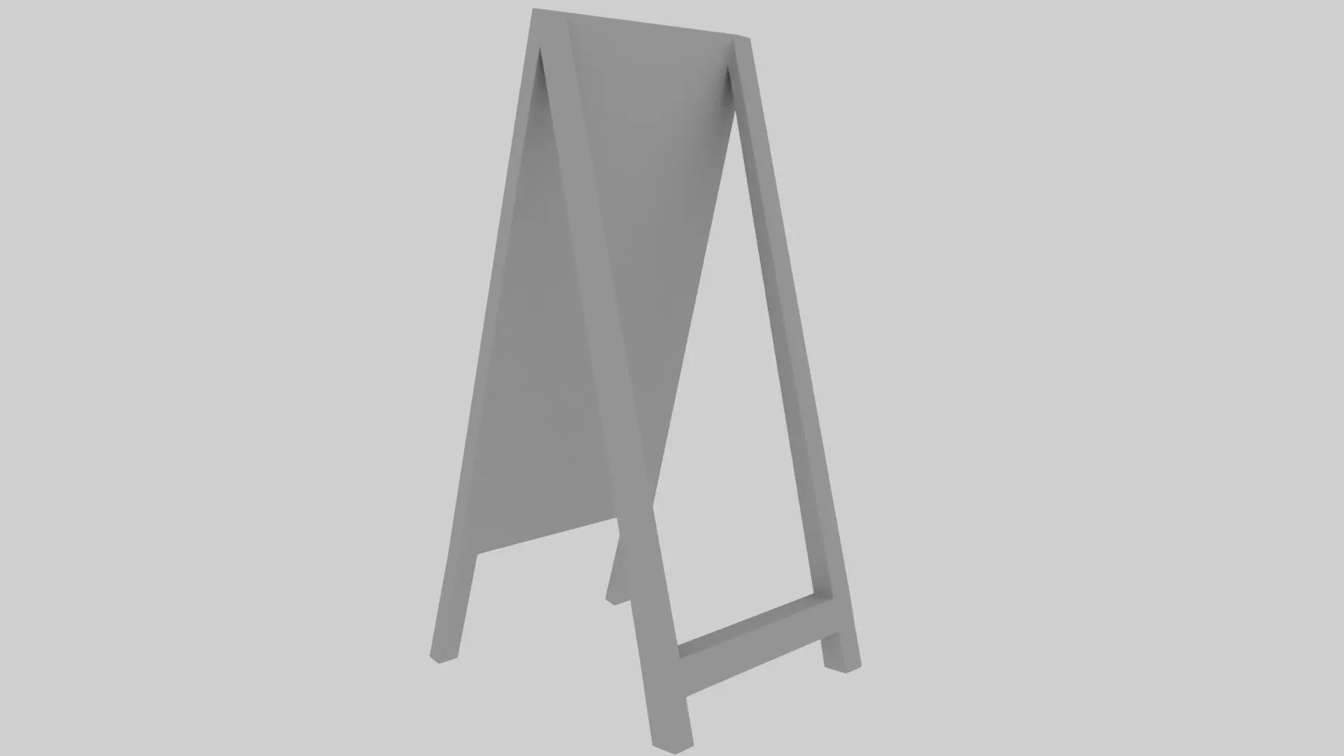 A-Frame Signboard 3D Model 3D model_2