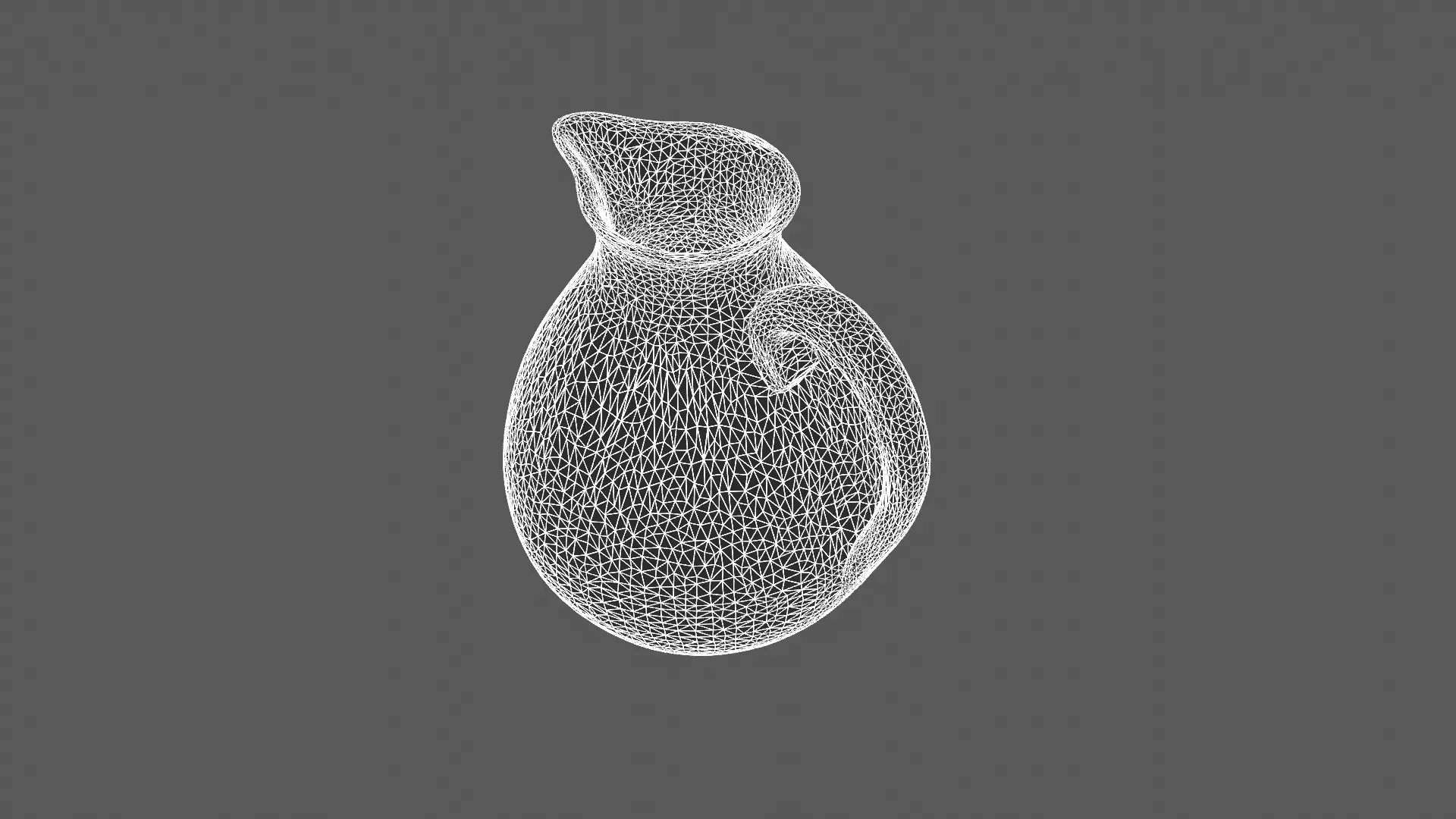 Elegant Ceramic Pitcher 3D Model 3D model_9