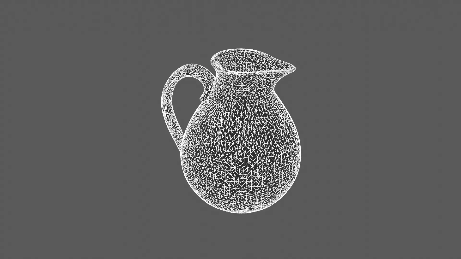 Elegant Ceramic Pitcher 3D Model 3D model_6