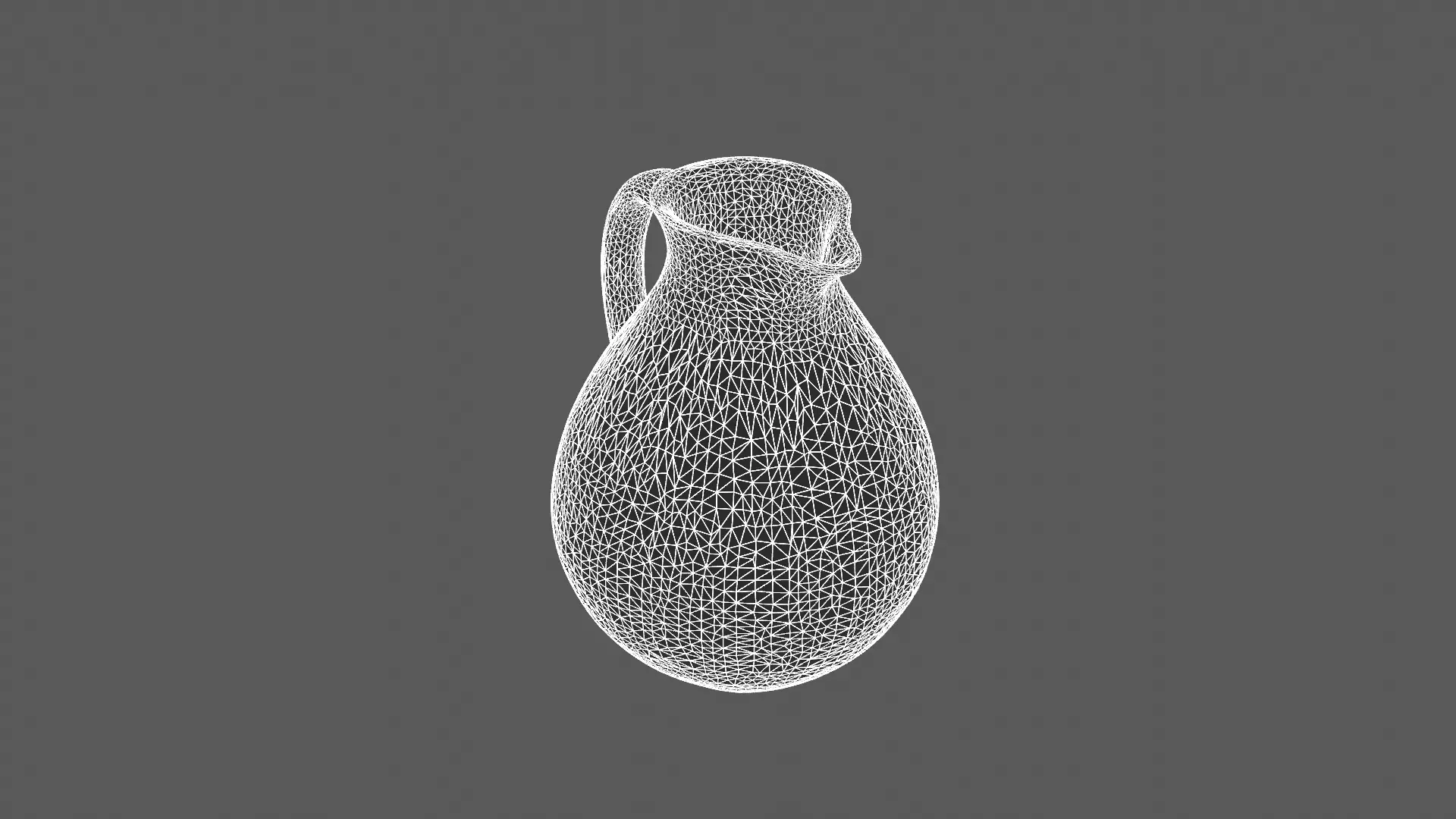 Elegant Ceramic Pitcher 3D Model 3D model_7