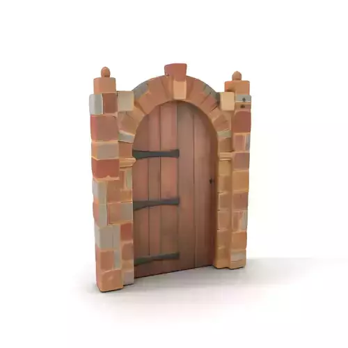 Rustic Arched Door model pack