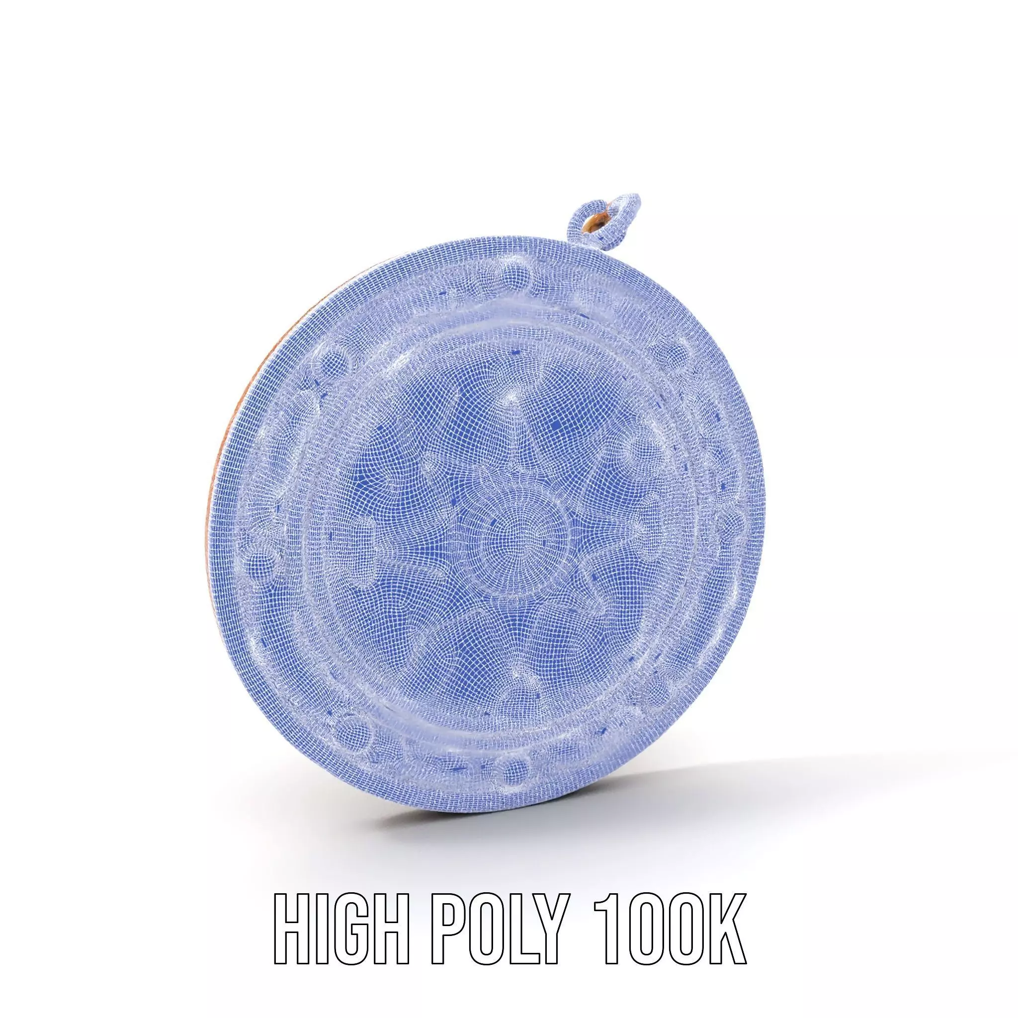 Antique Bronze Amulet model pack Low-poly 3D model_5