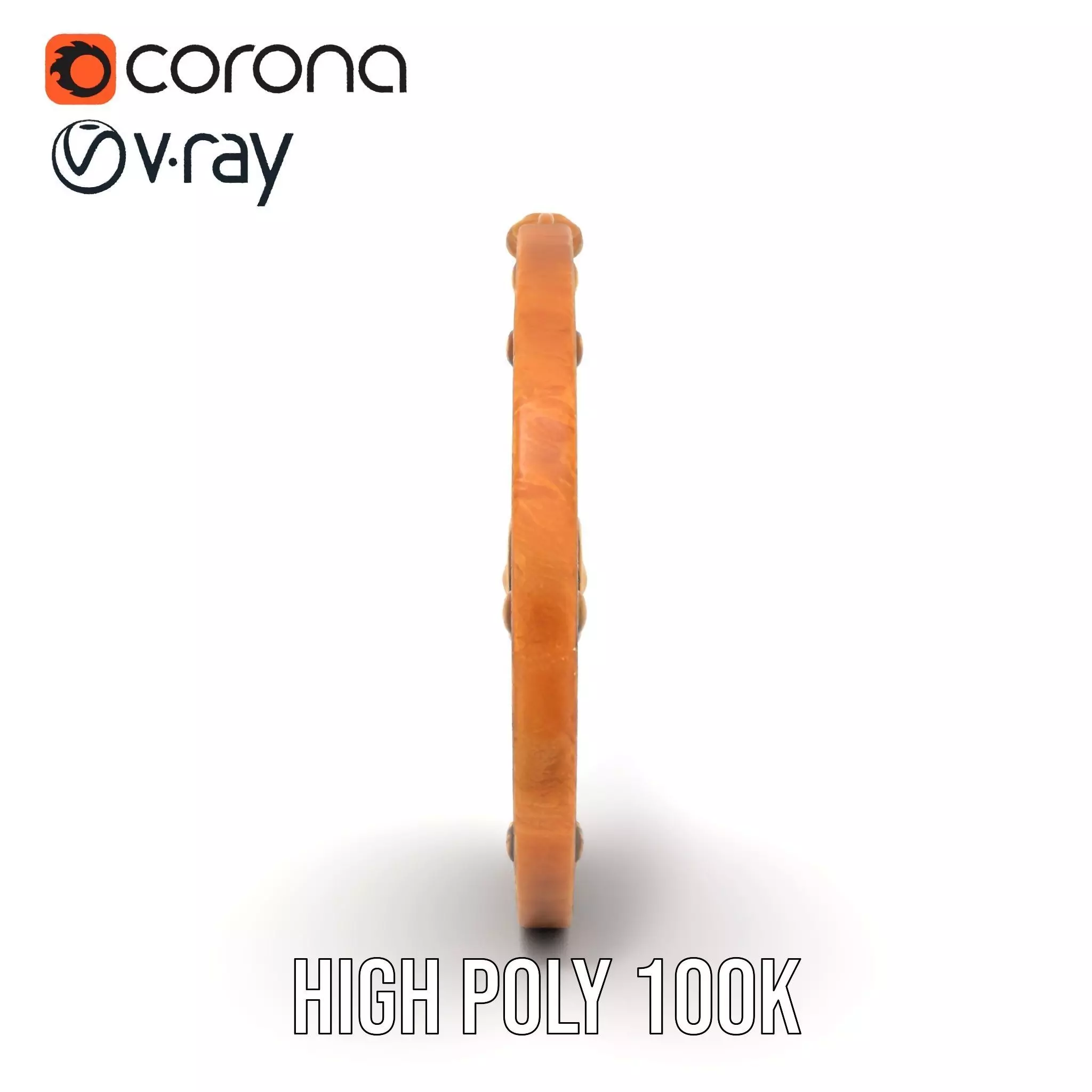 Antique Bronze Amulet model pack Low-poly 3D model_22