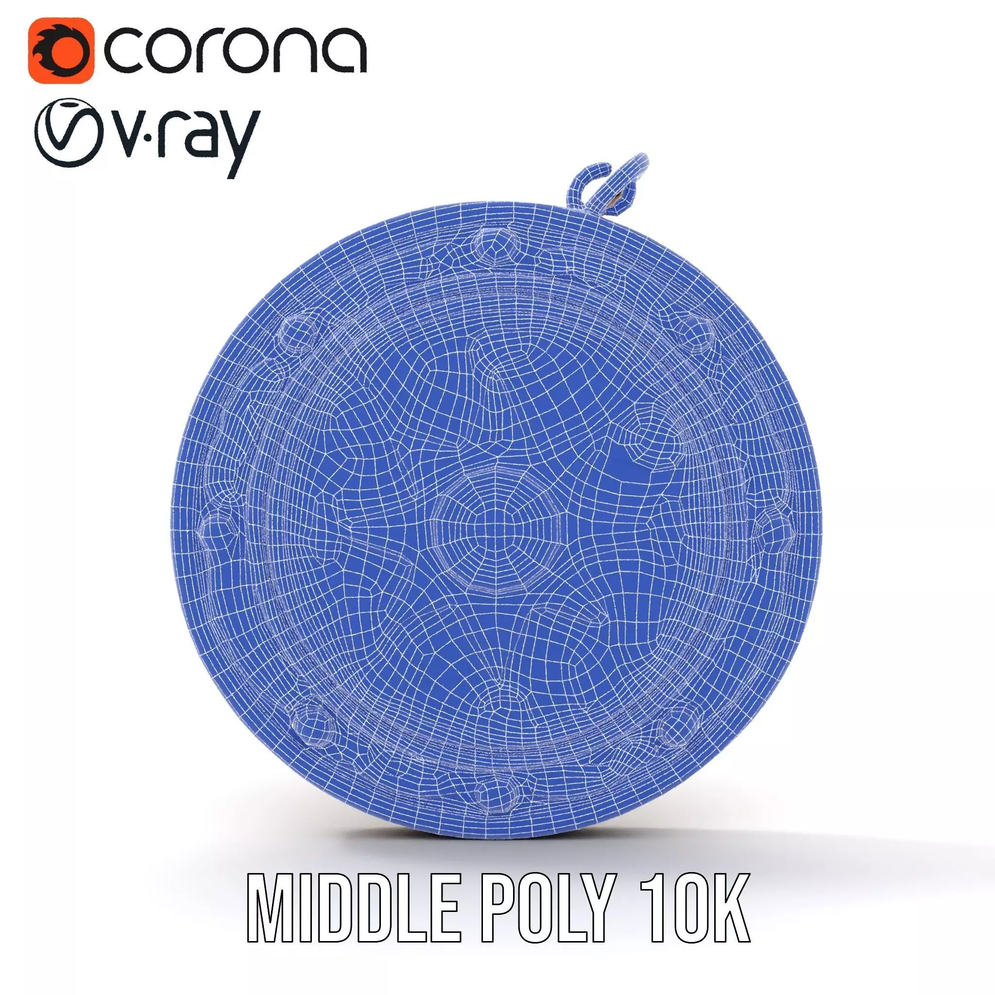 Antique Bronze Amulet model pack Low-poly 3D model_23