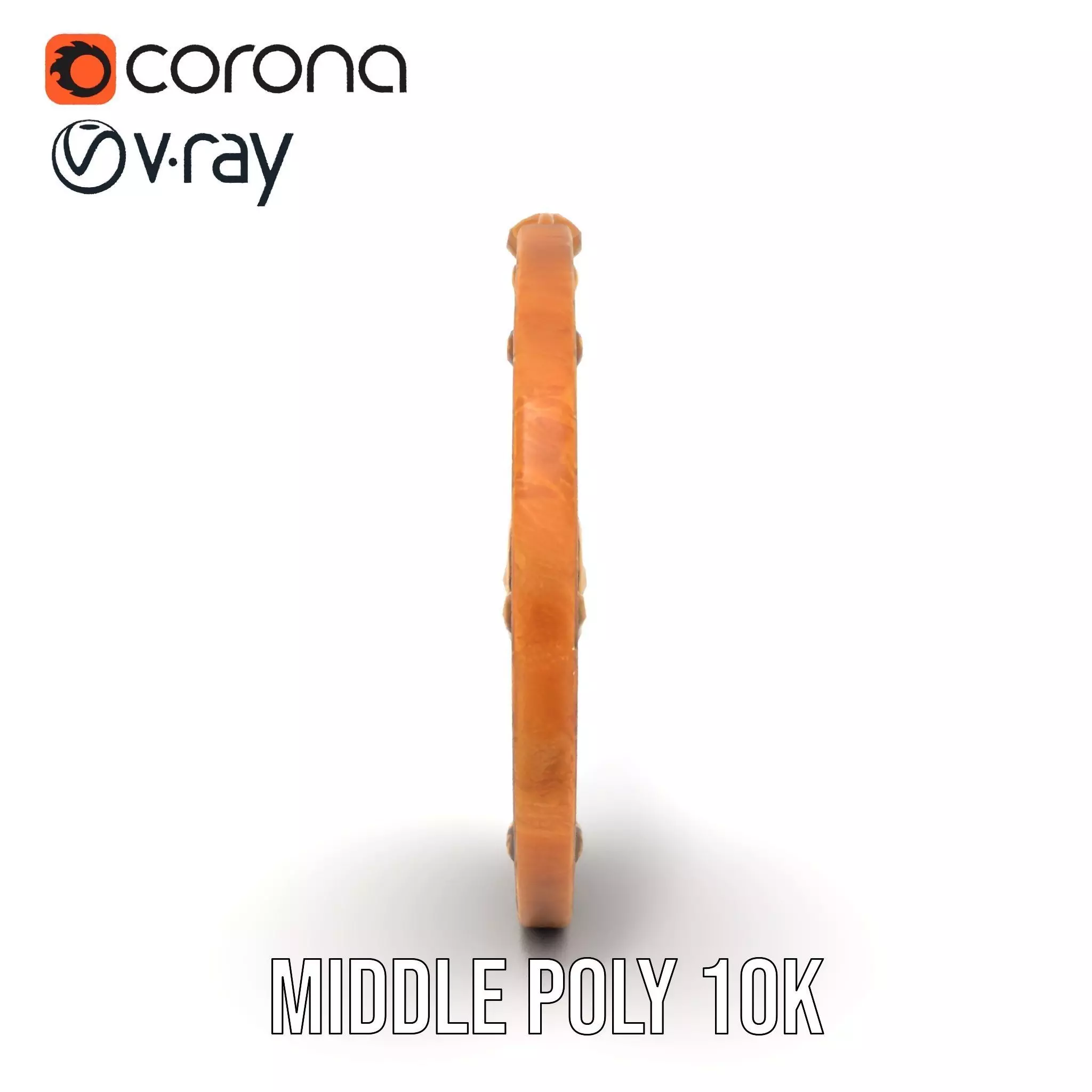 Antique Bronze Amulet model pack Low-poly 3D model_26