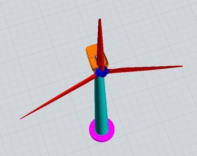 Wind Turbine 3D model_2