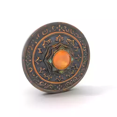 Ornate Bronze Medallion model pack