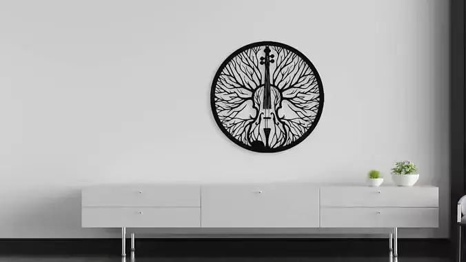 Violin Tree of Life Wall Decor Art
