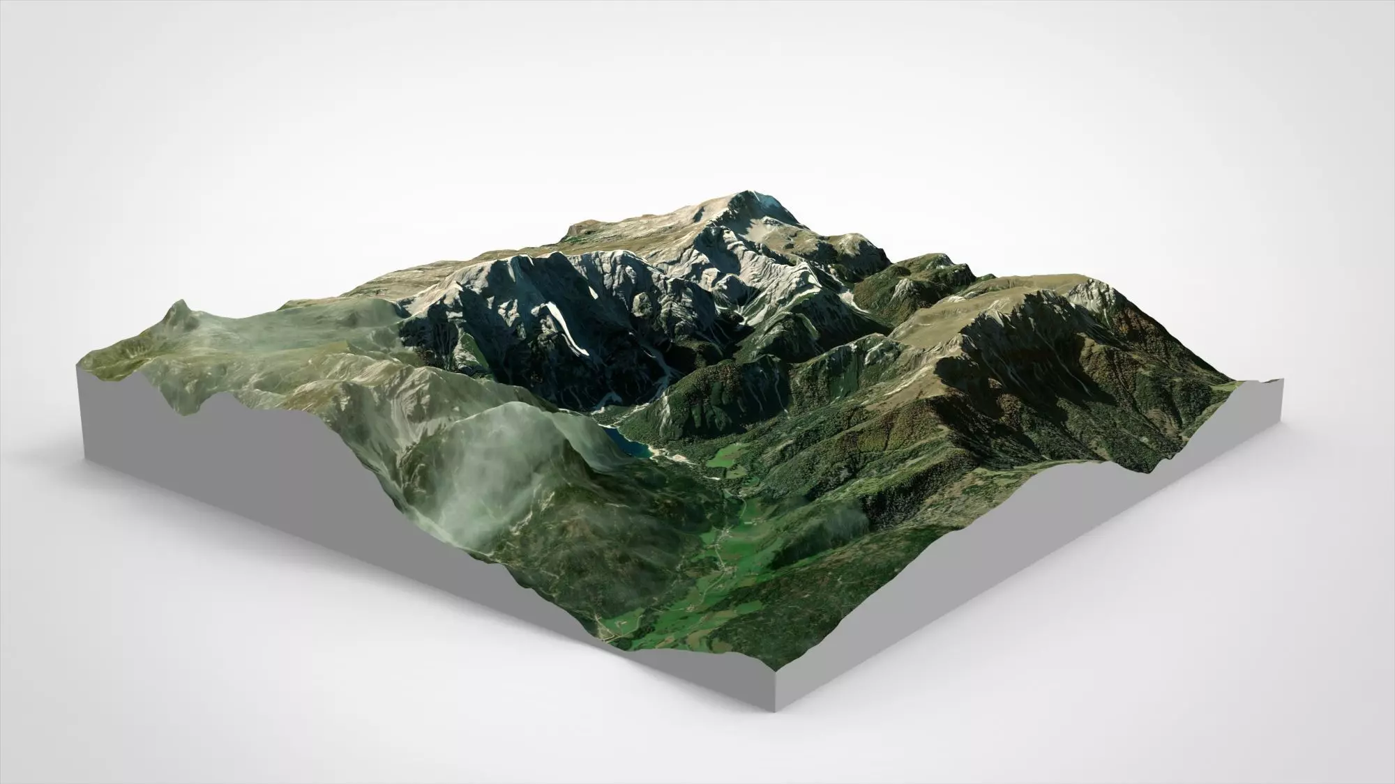 Lake Braies Dolomites South Tyrol Italy 3D model_5