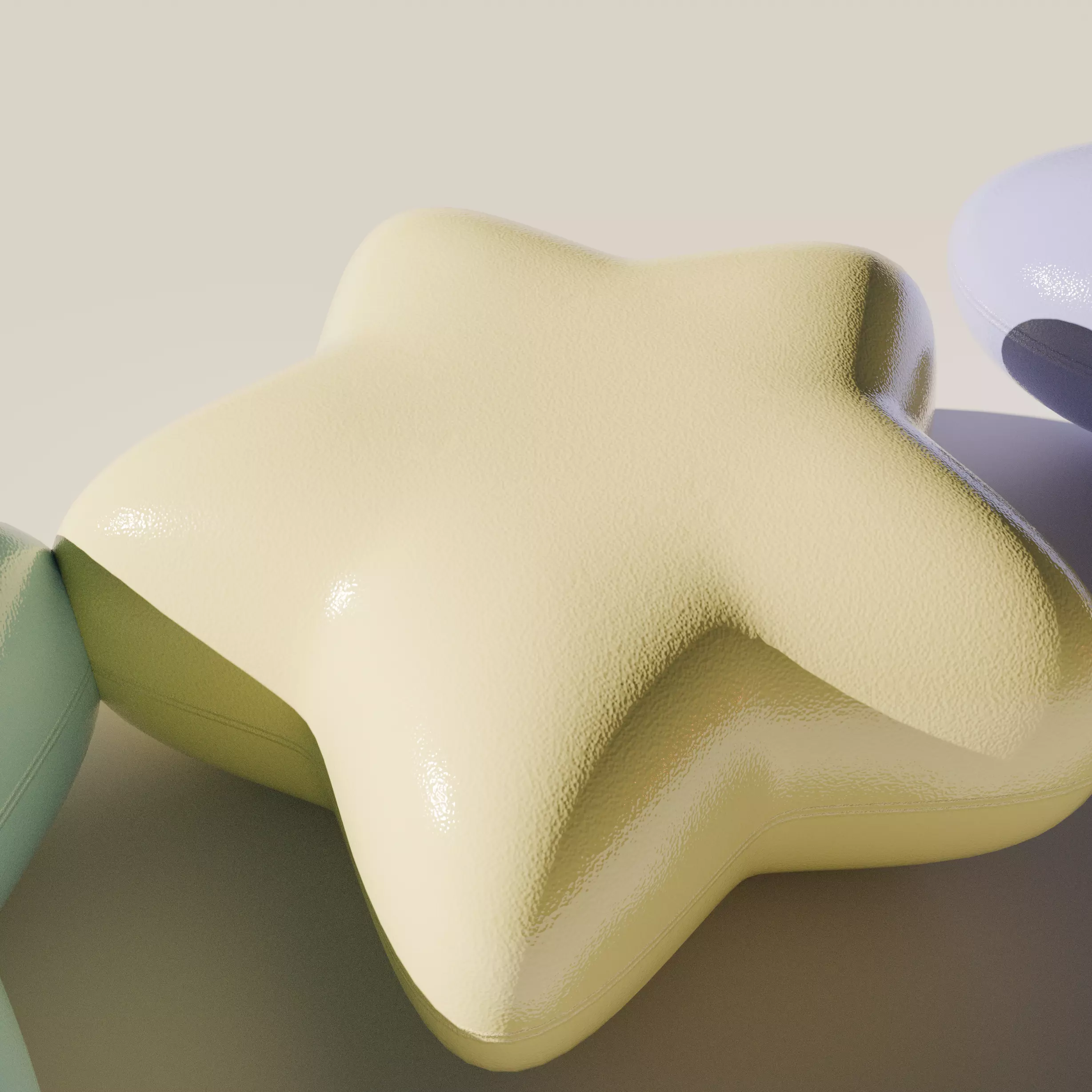 pastel colorball set 9 ver Low-poly 3D model_4