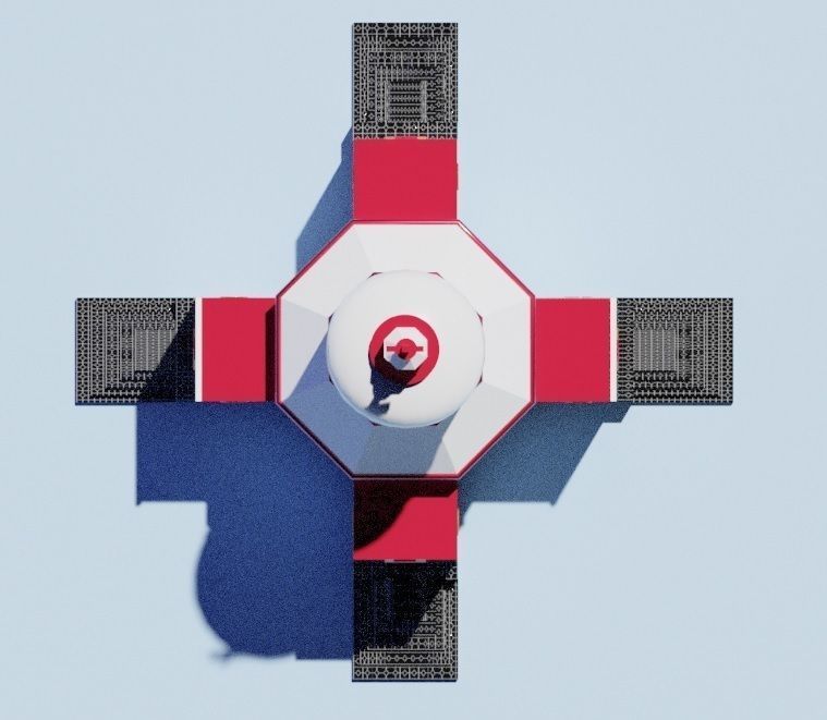 Church model 3D model_2