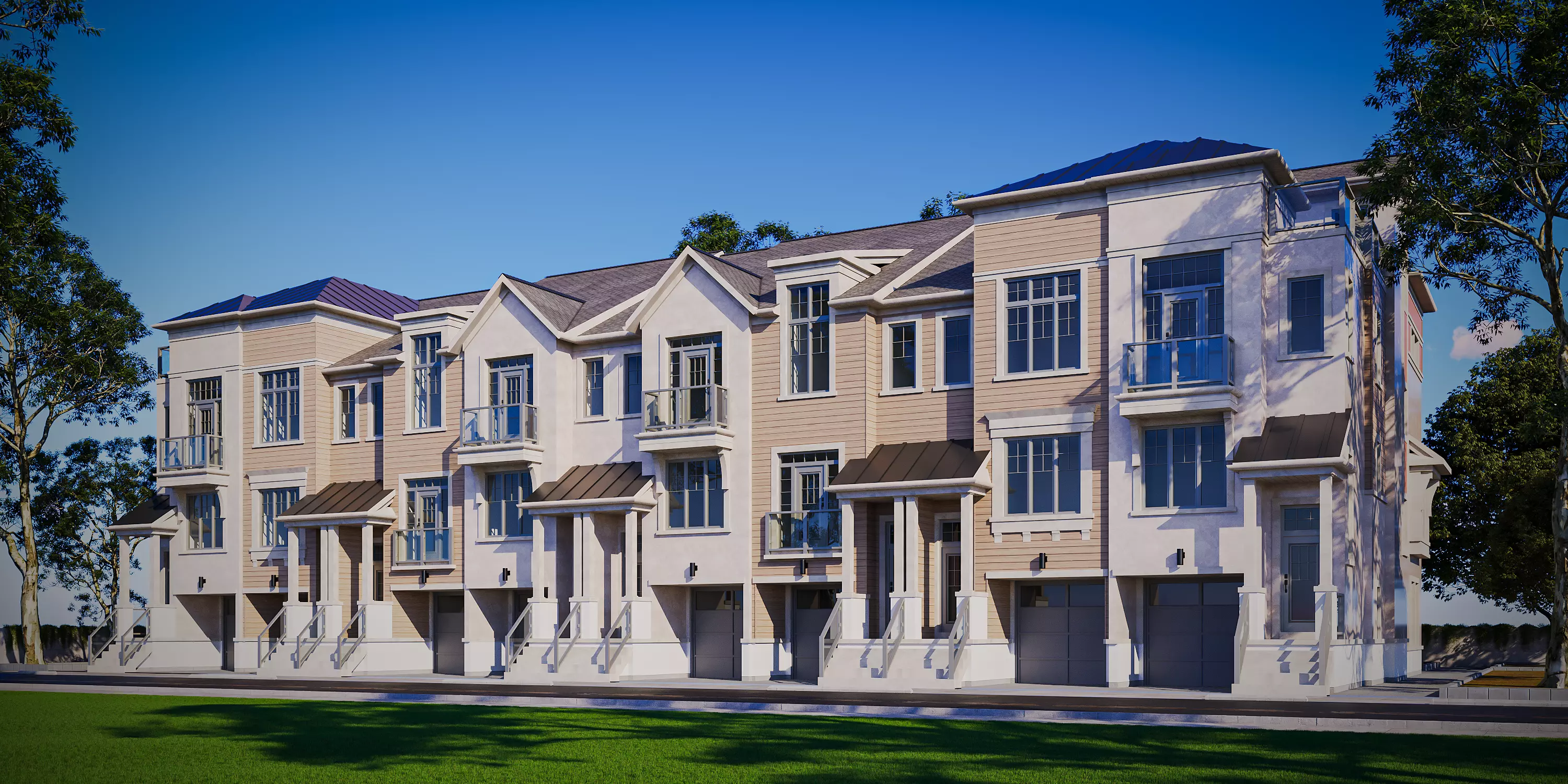 Exterior Townhouse 3D model_0