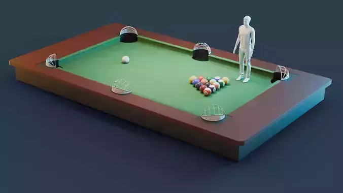 Poolball Soccer Table - Soccer Pool Billard