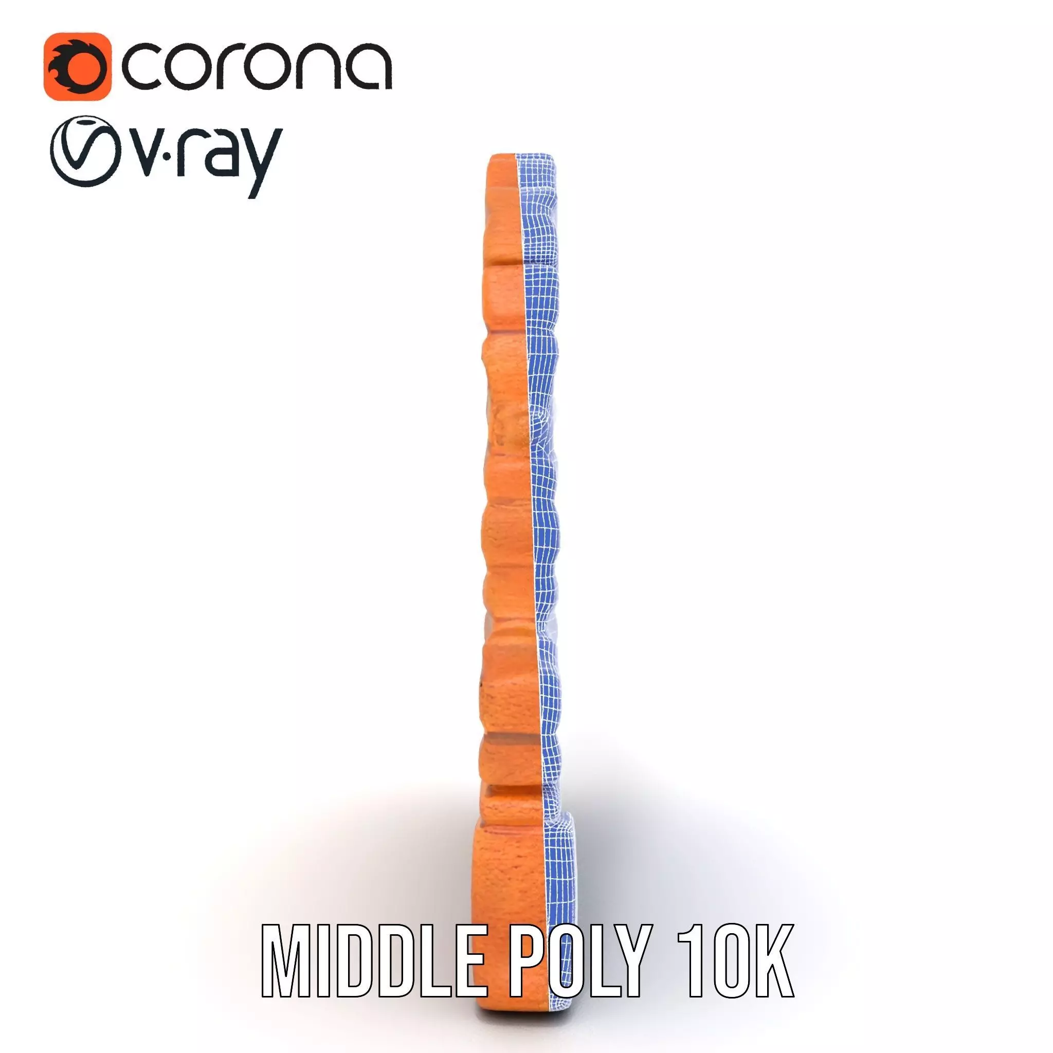 Rustic Brick Wall model pack Low-poly 3D model_24