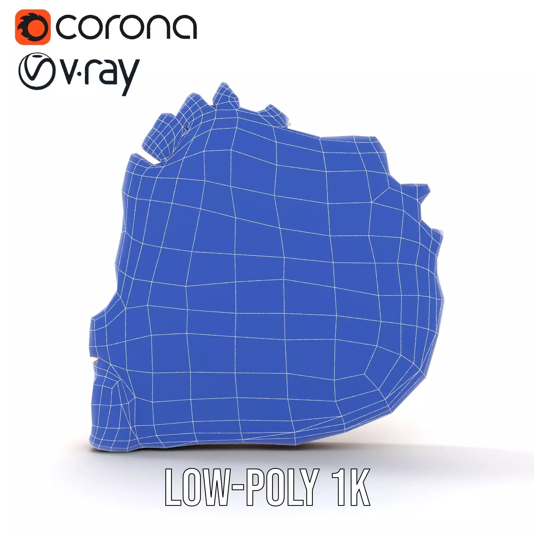 Rustic Brick Wall model pack Low-poly 3D model_16